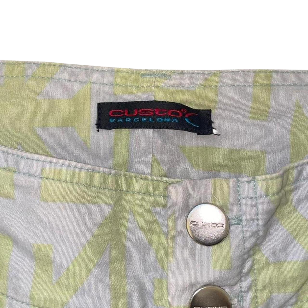 Custo Barcelona green graphic embrodiered capris