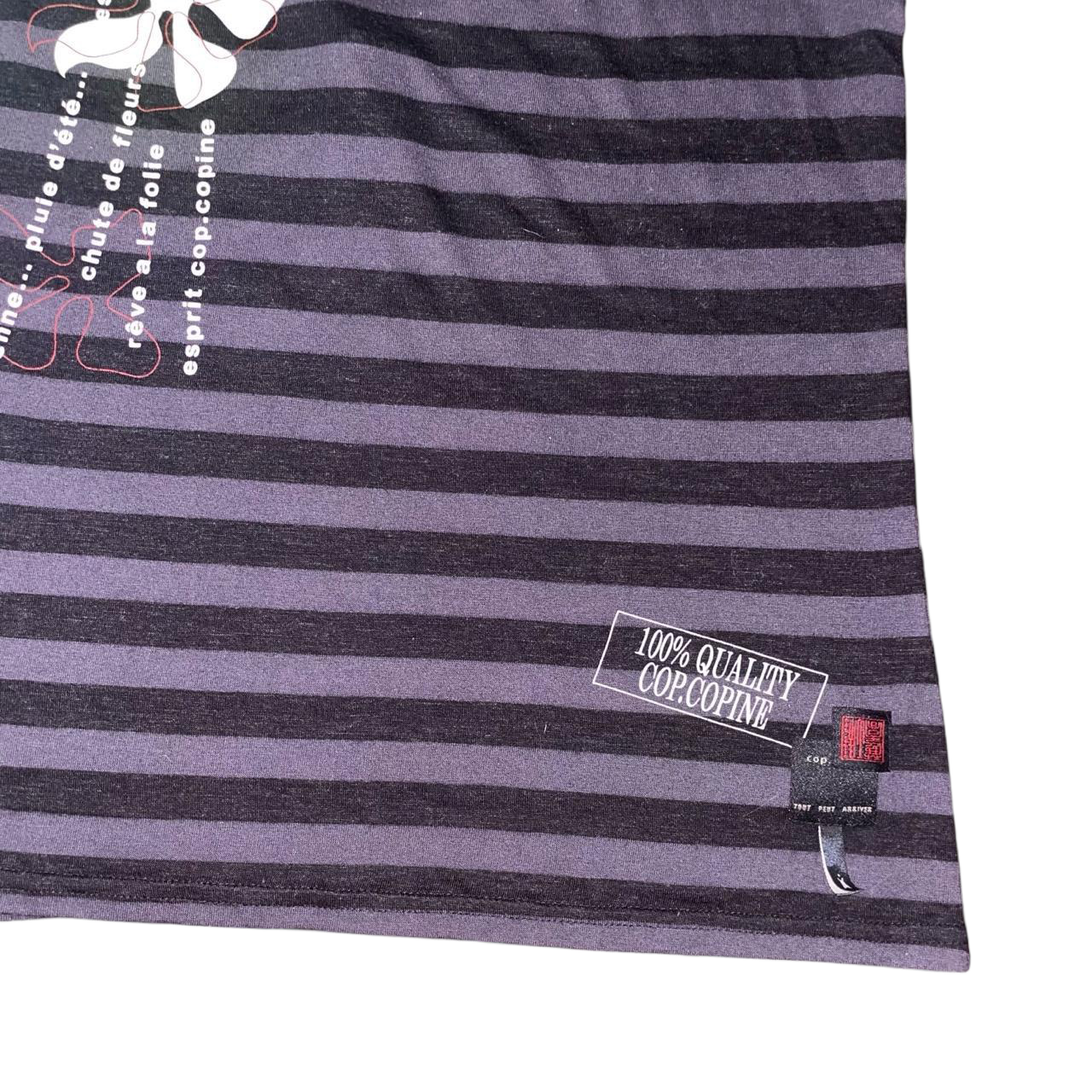 Cop. Copine gray stripe graphic tank | mid-2000s