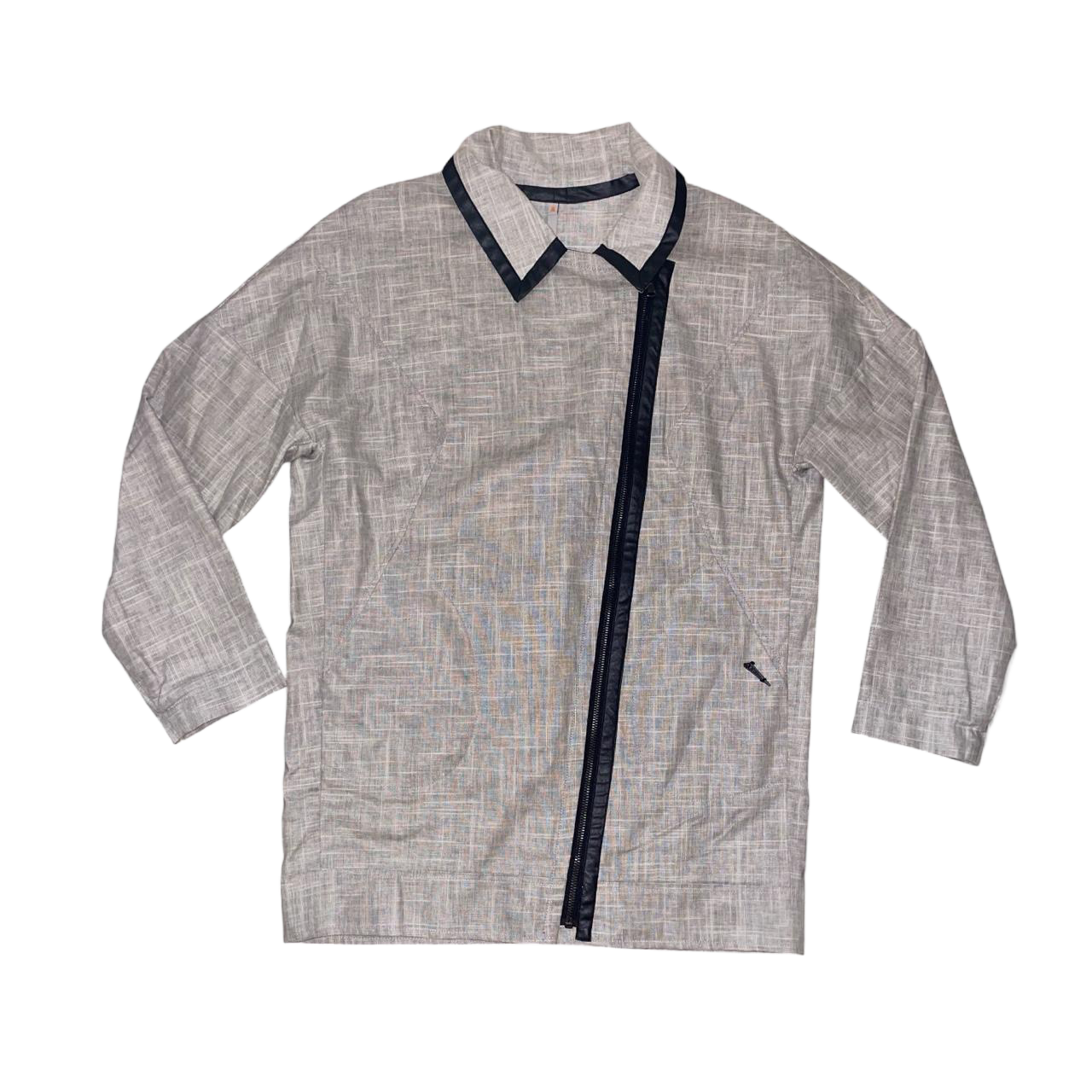 Cop. Copine gray asymmetric suit jacket | late-2000s