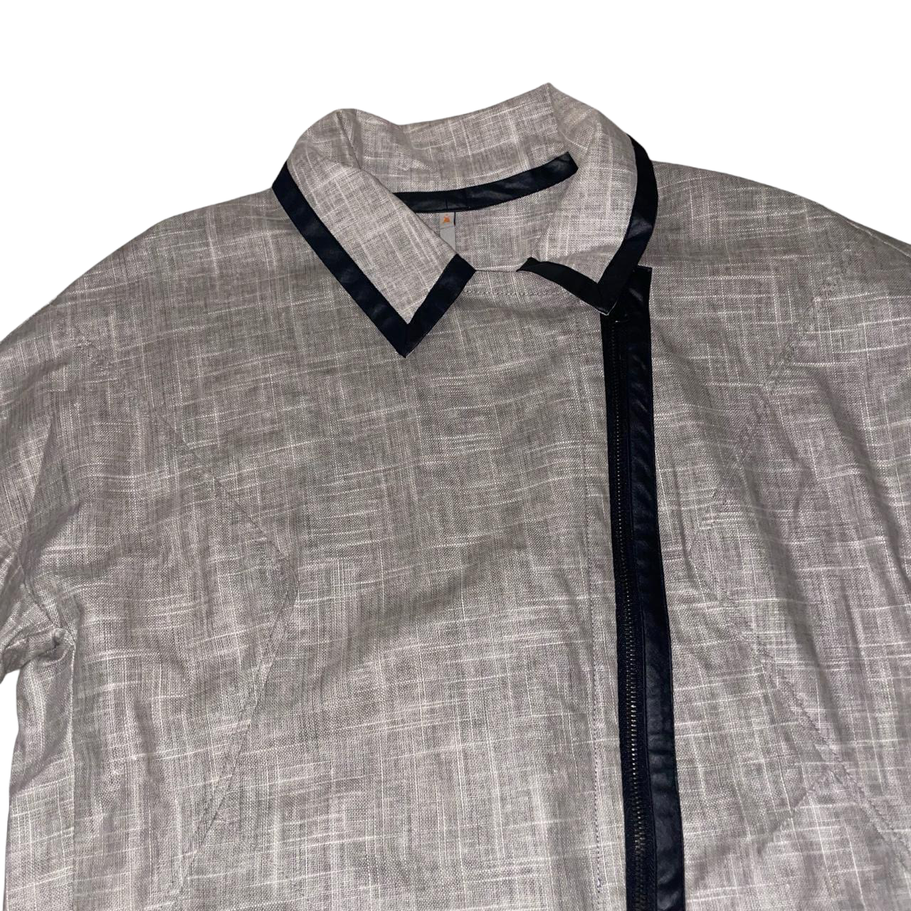 Cop. Copine gray asymmetric suit jacket | late-2000s