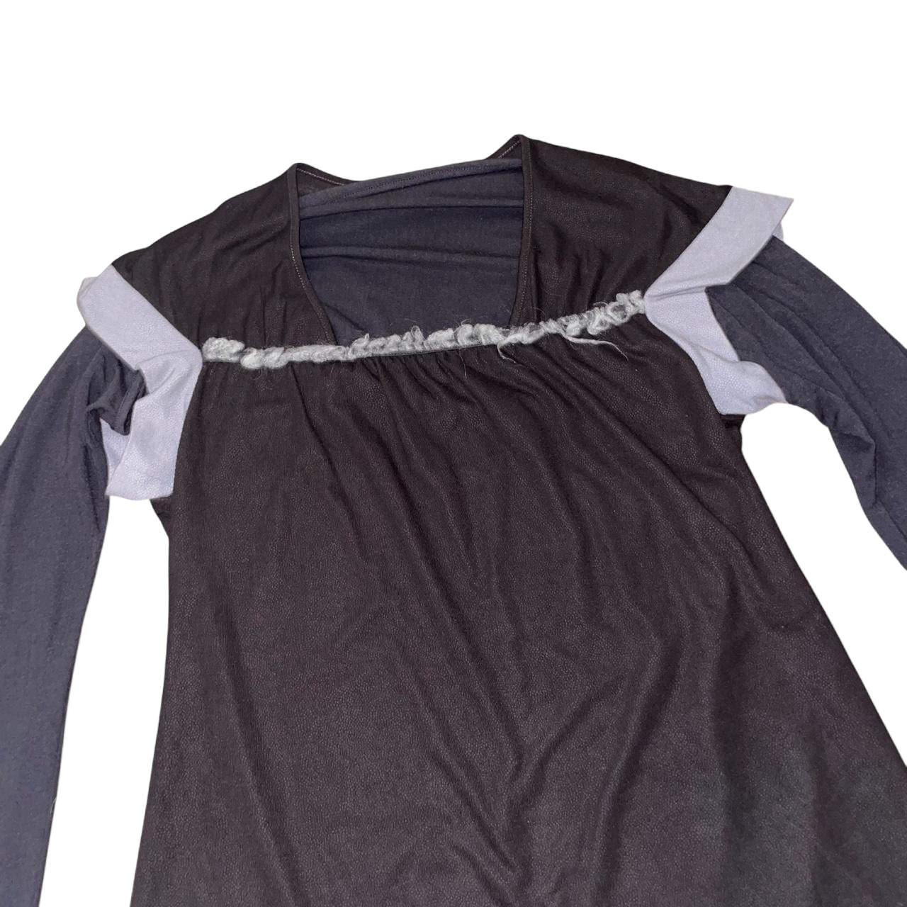 Cop. Copine dark gray layered long sleeve top | mid-to-late 2000s