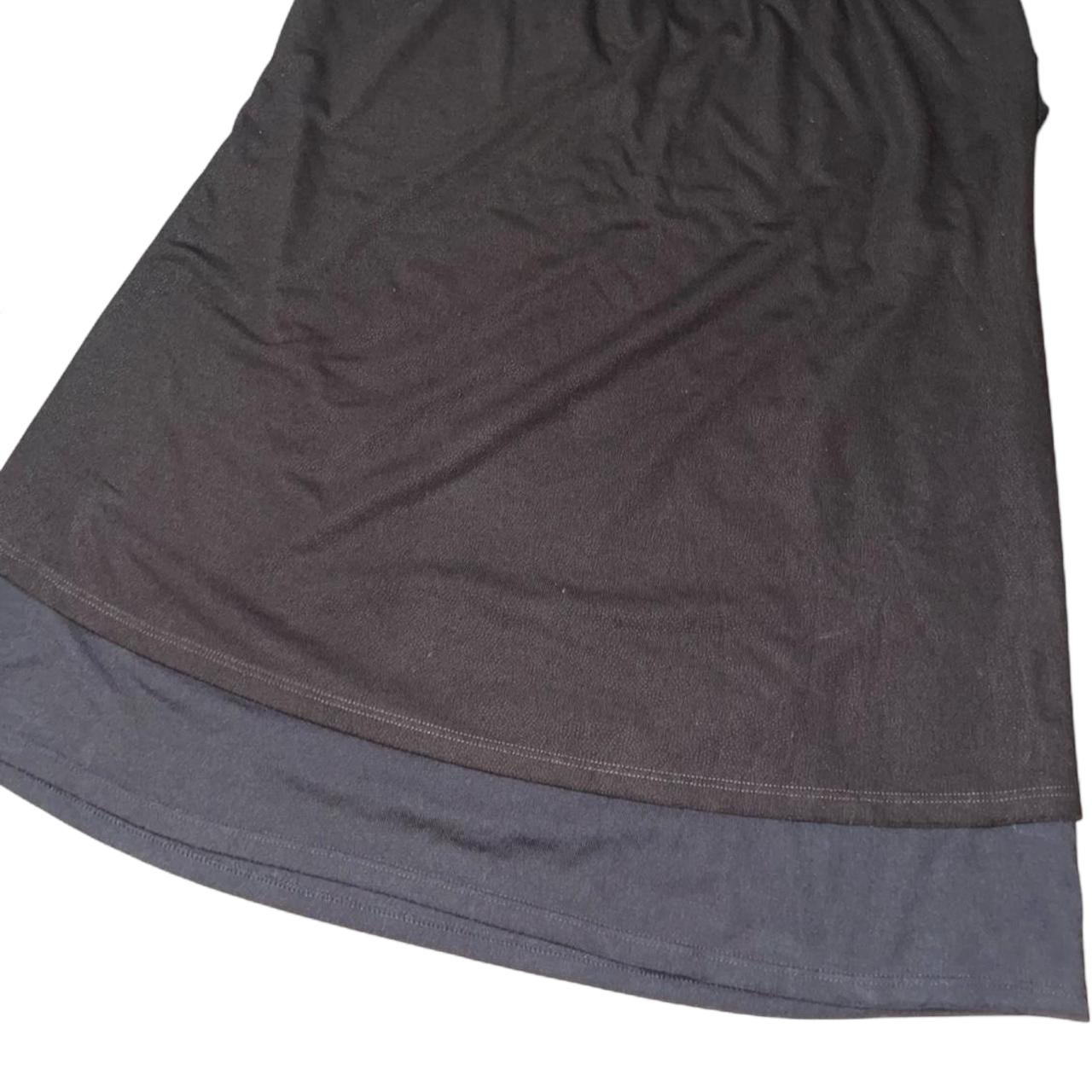 Cop. Copine dark gray layered long sleeve top | mid-to-late 2000s
