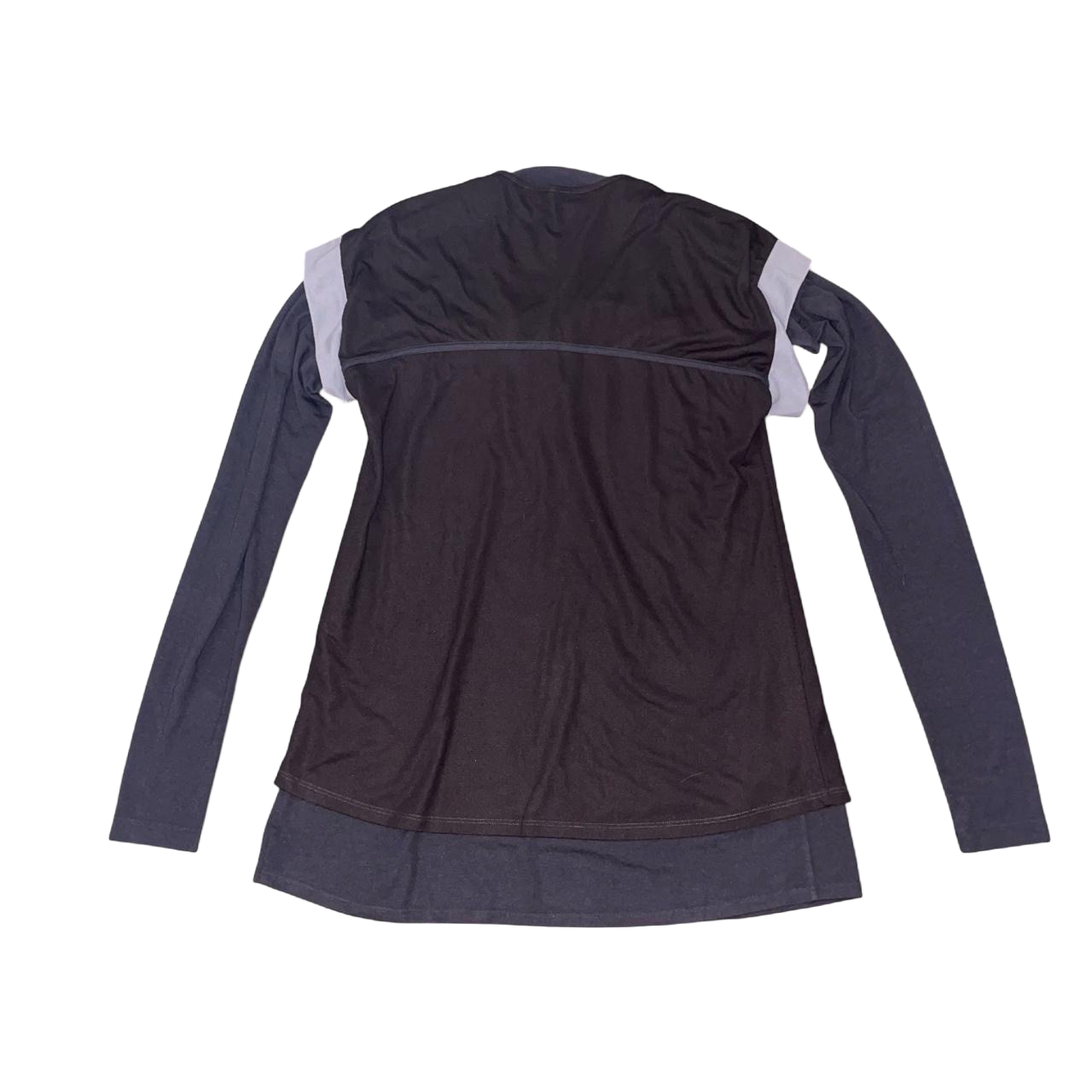 Cop. Copine dark gray layered long sleeve top | mid-to-late 2000s