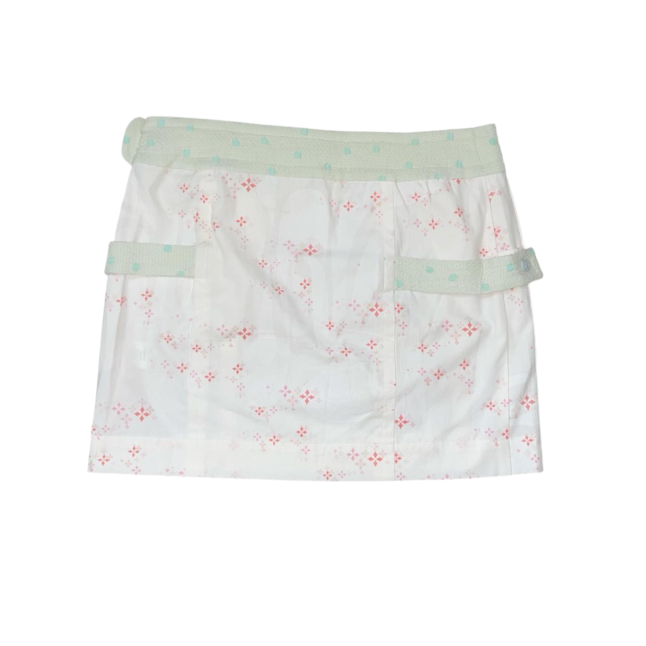 Custo Barcelona cream pattern mini skirt | mid-2000s