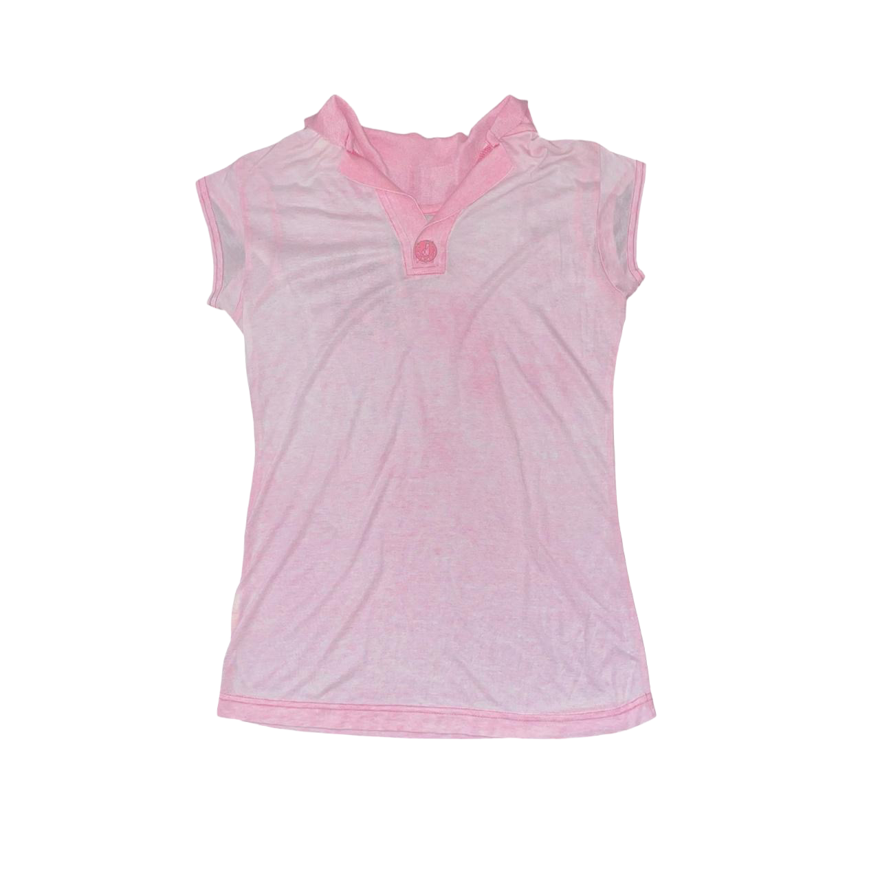 Diesel pale pink light weight graphic baby tee | mid-2000s