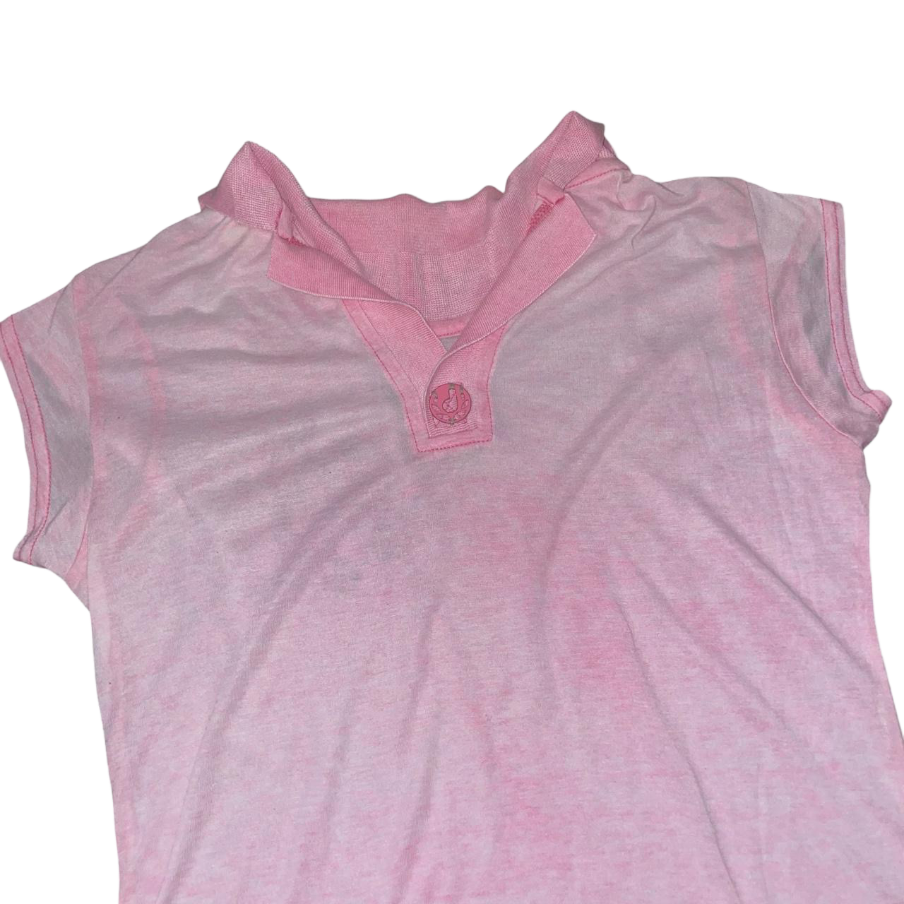 Diesel pale pink light weight graphic baby tee | mid-2000s