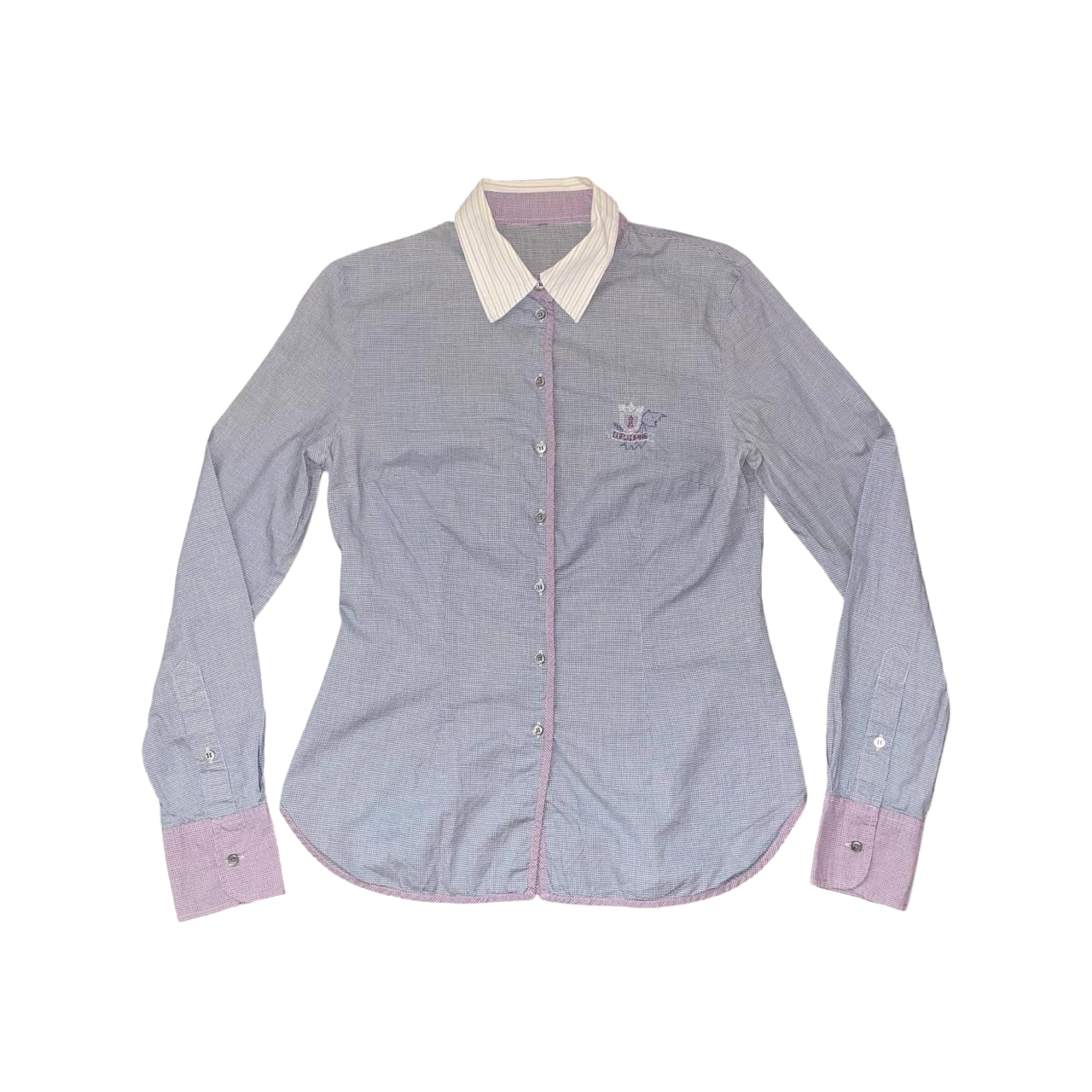 Cop. Copine muted blue button up collar shirt | late-2000s
