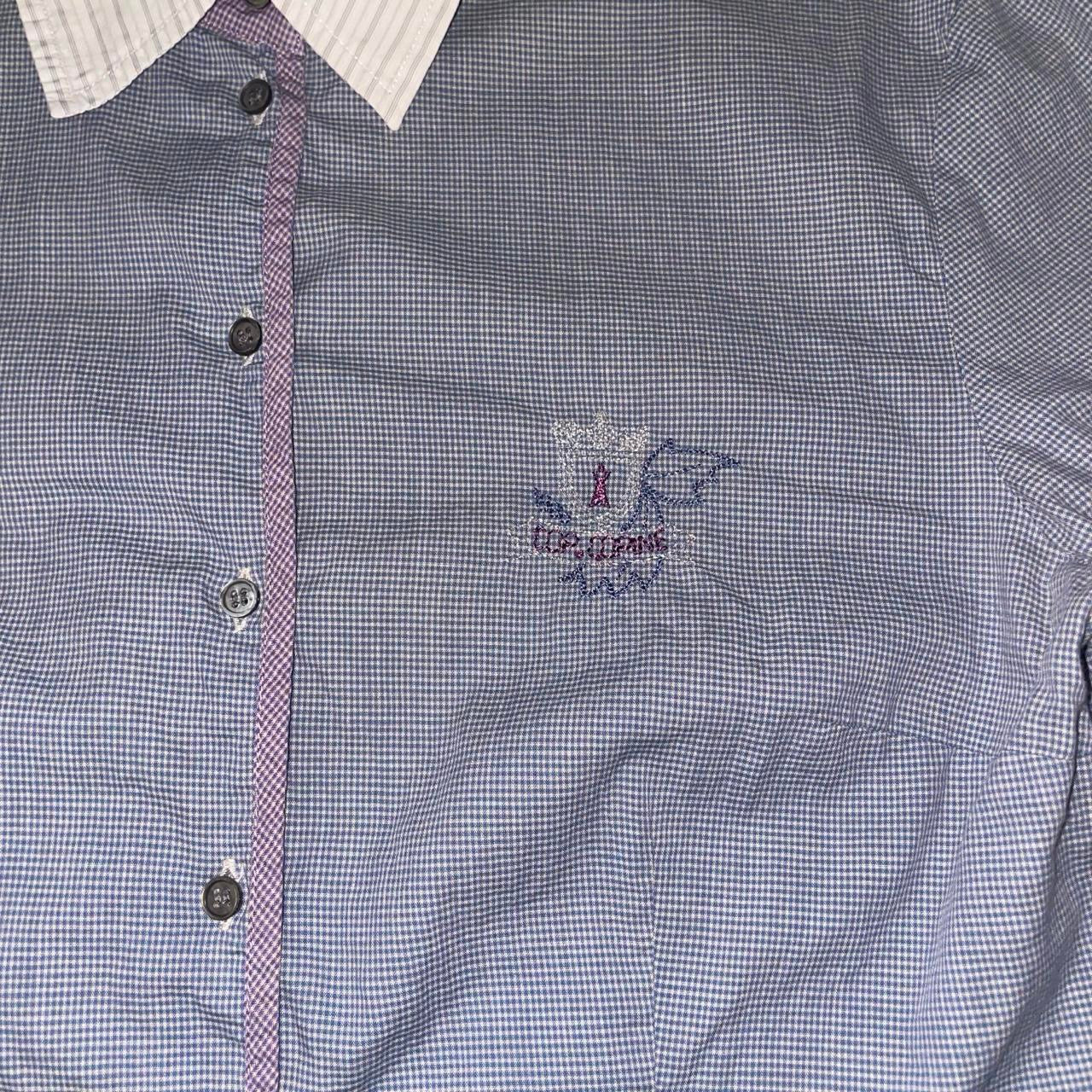 Cop. Copine muted blue button up collar shirt | late-2000s