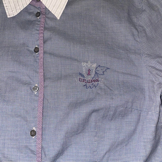 Cop. Copine muted blue button up collar shirt | late-2000s