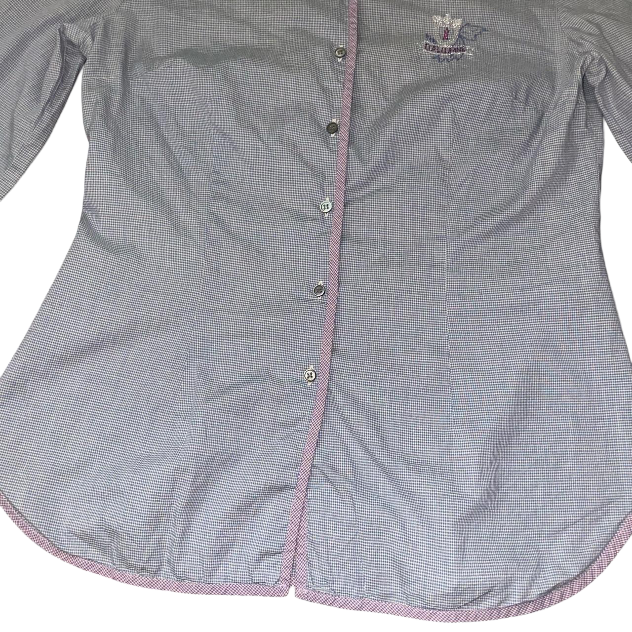 Cop. Copine muted blue button up collar shirt | late-2000s