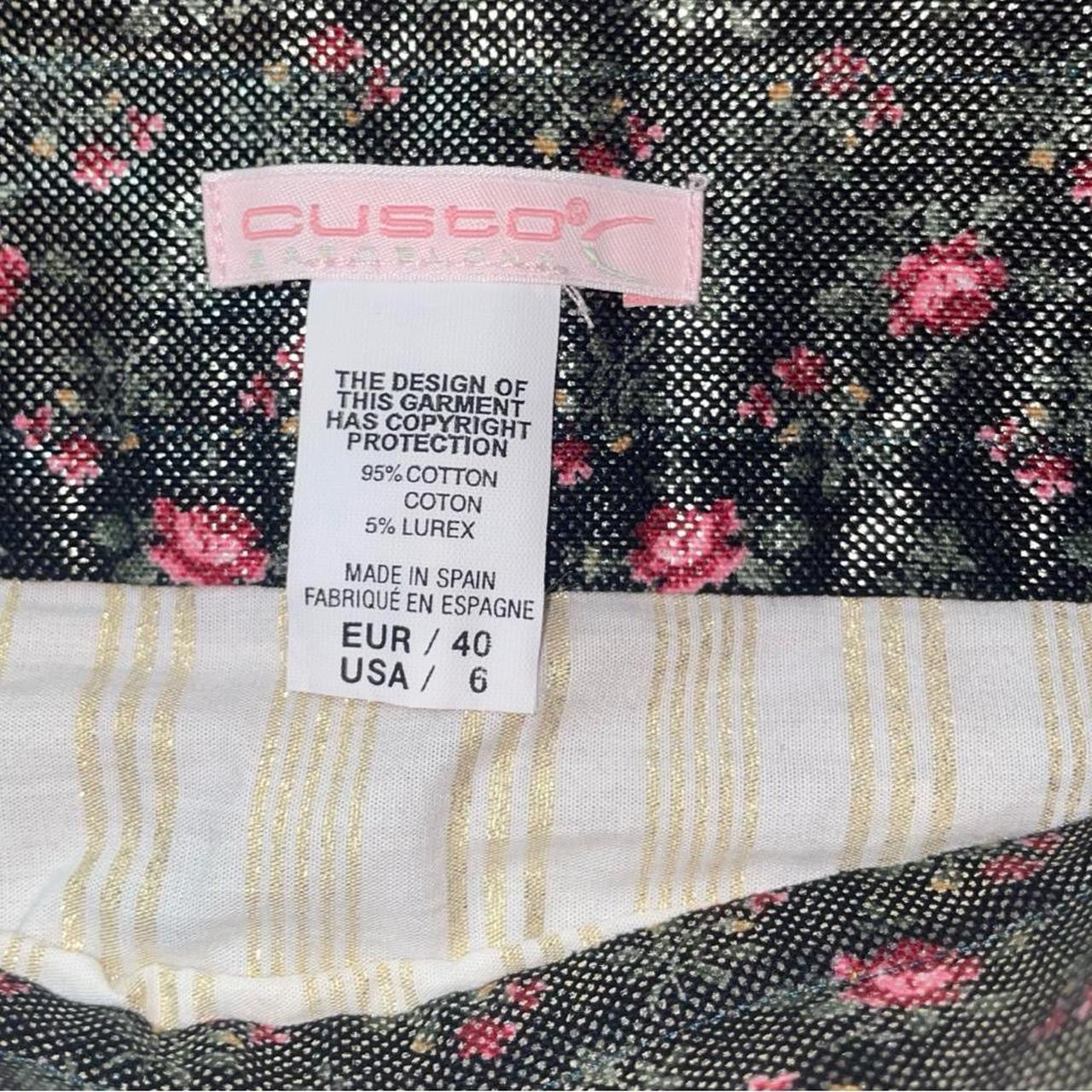 Custo Barcelona metallic striped mini skirt | mid-2000s