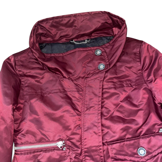 Miss Sixty burgundy satin utility jacket | mid-2000s