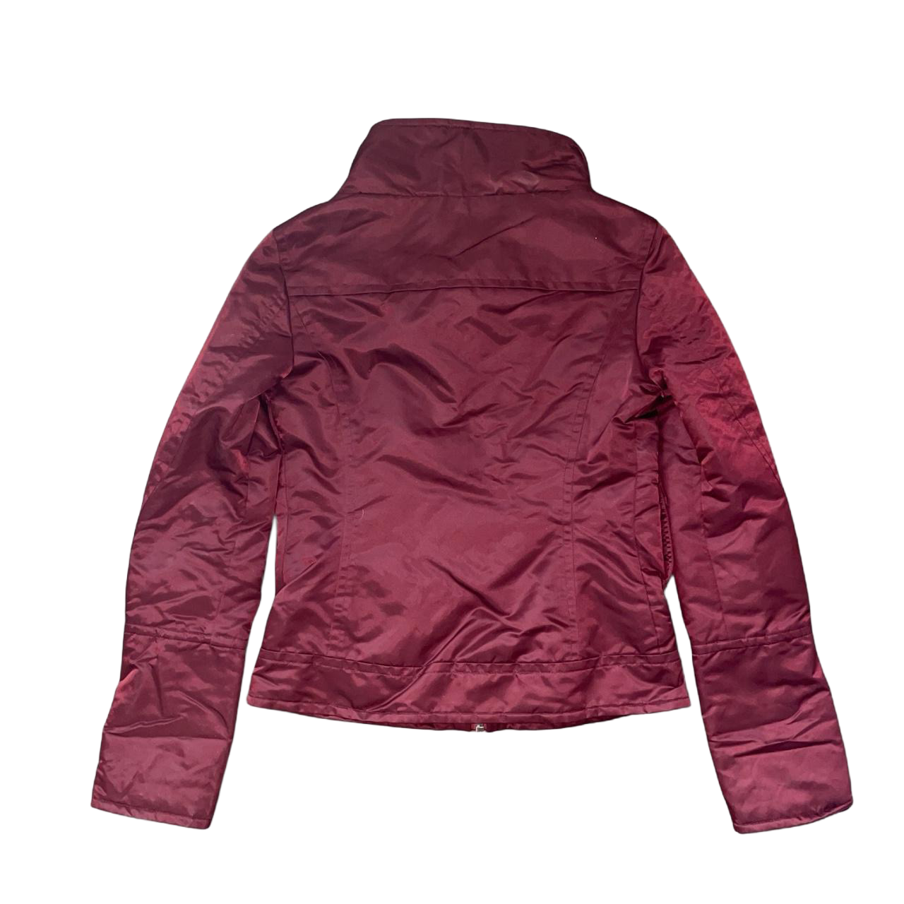 Miss Sixty burgundy satin utility jacket | mid-2000s
