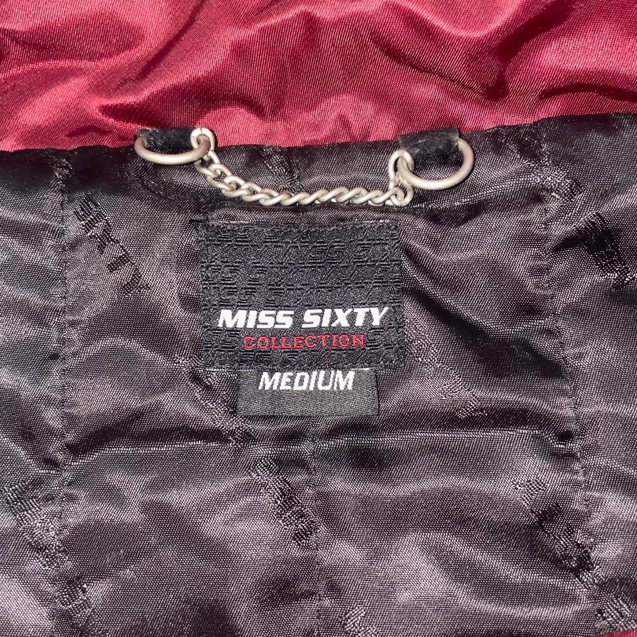Miss Sixty burgundy satin utility jacket | mid-2000s
