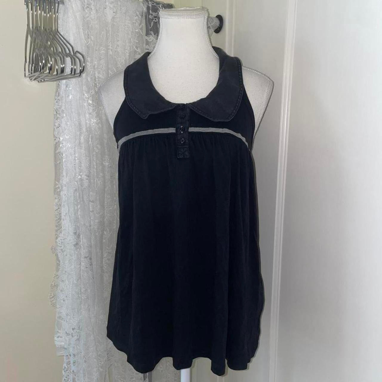 Cop. Copine black babydoll top