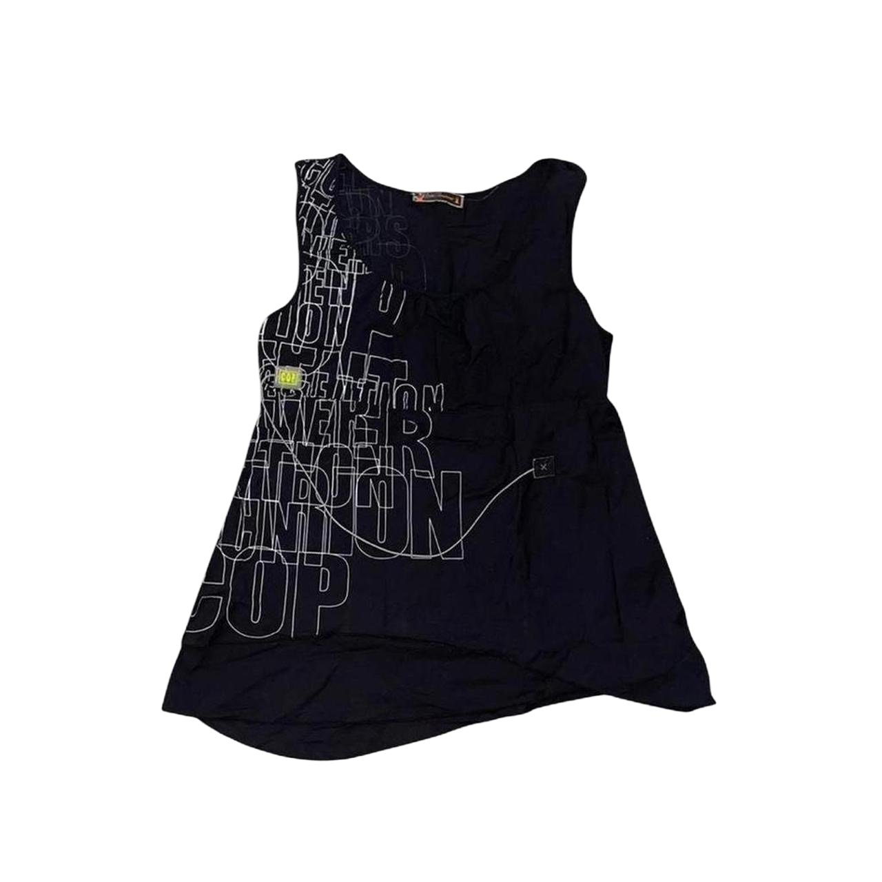 Cop. Copine black graphic top