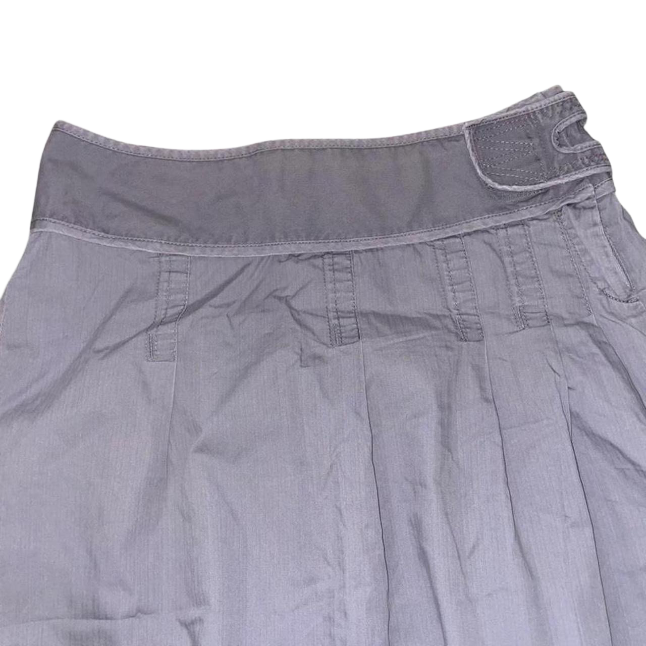 G-Star gray graphic pleated midi skirt