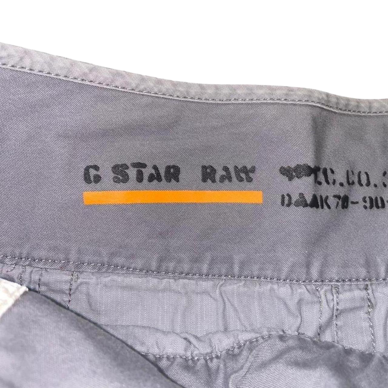 G-Star gray graphic pleated midi skirt
