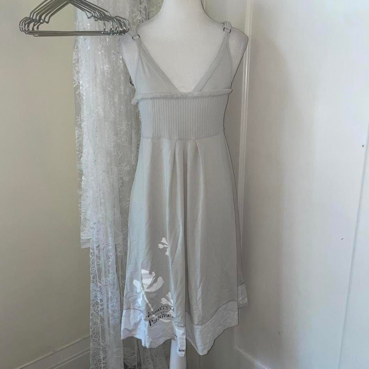 Cop. Copine light gray graphic midi dress