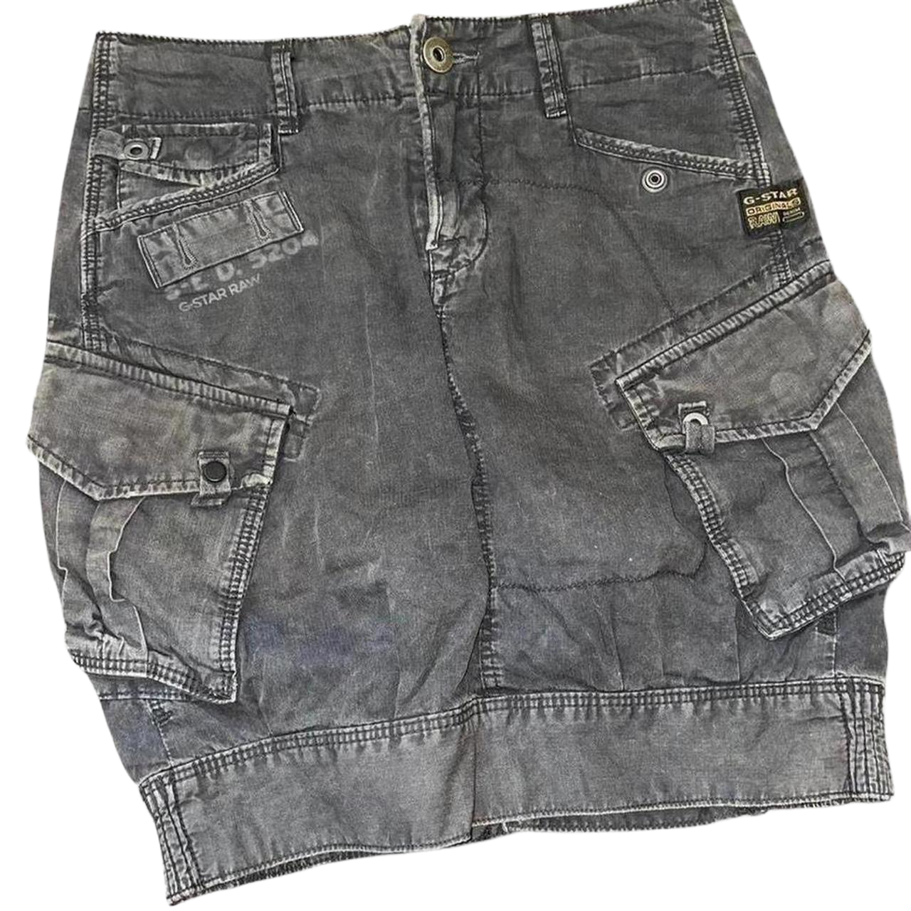 G-Star dark gray utility subversive midi skirt