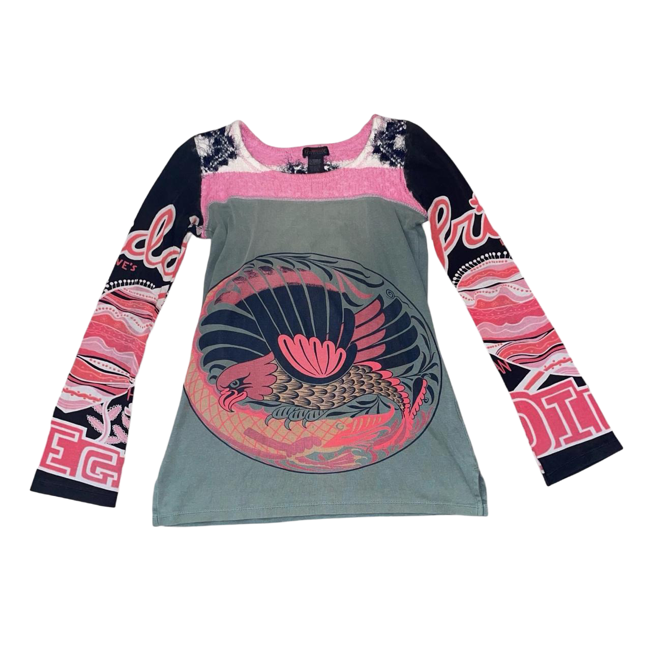 Custo Barcelona multicolor frida graphic long sleeve | mid-2000s