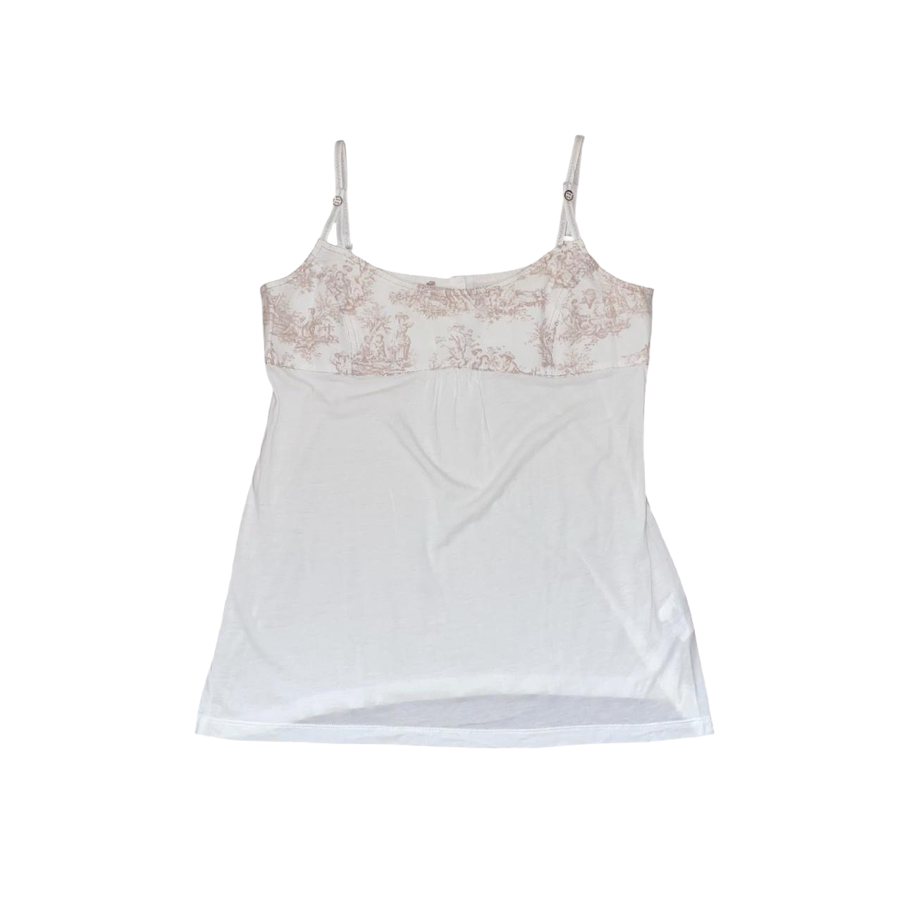 Cop. Copine cream toile print cami | early-2000s