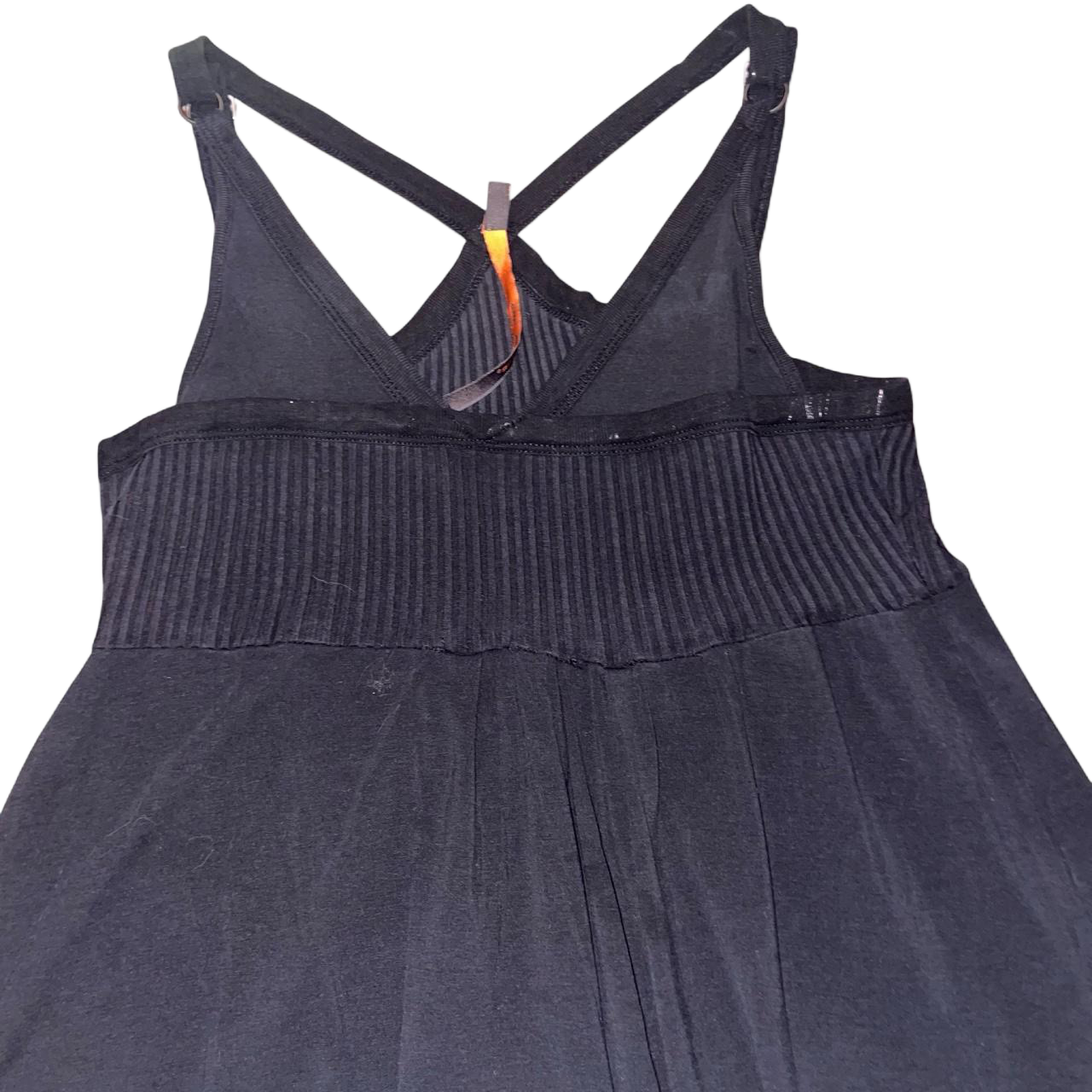Cop. Copine black graphic strappy midi dress | mid-2000s