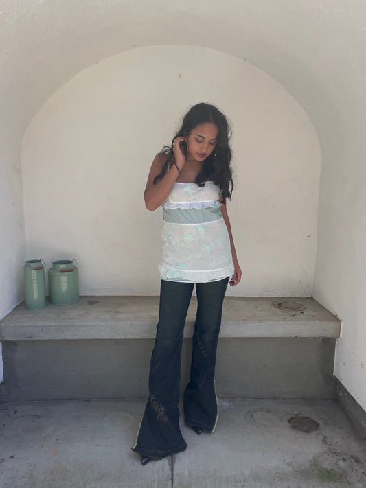 Custo Barcelona mint star graphic cami