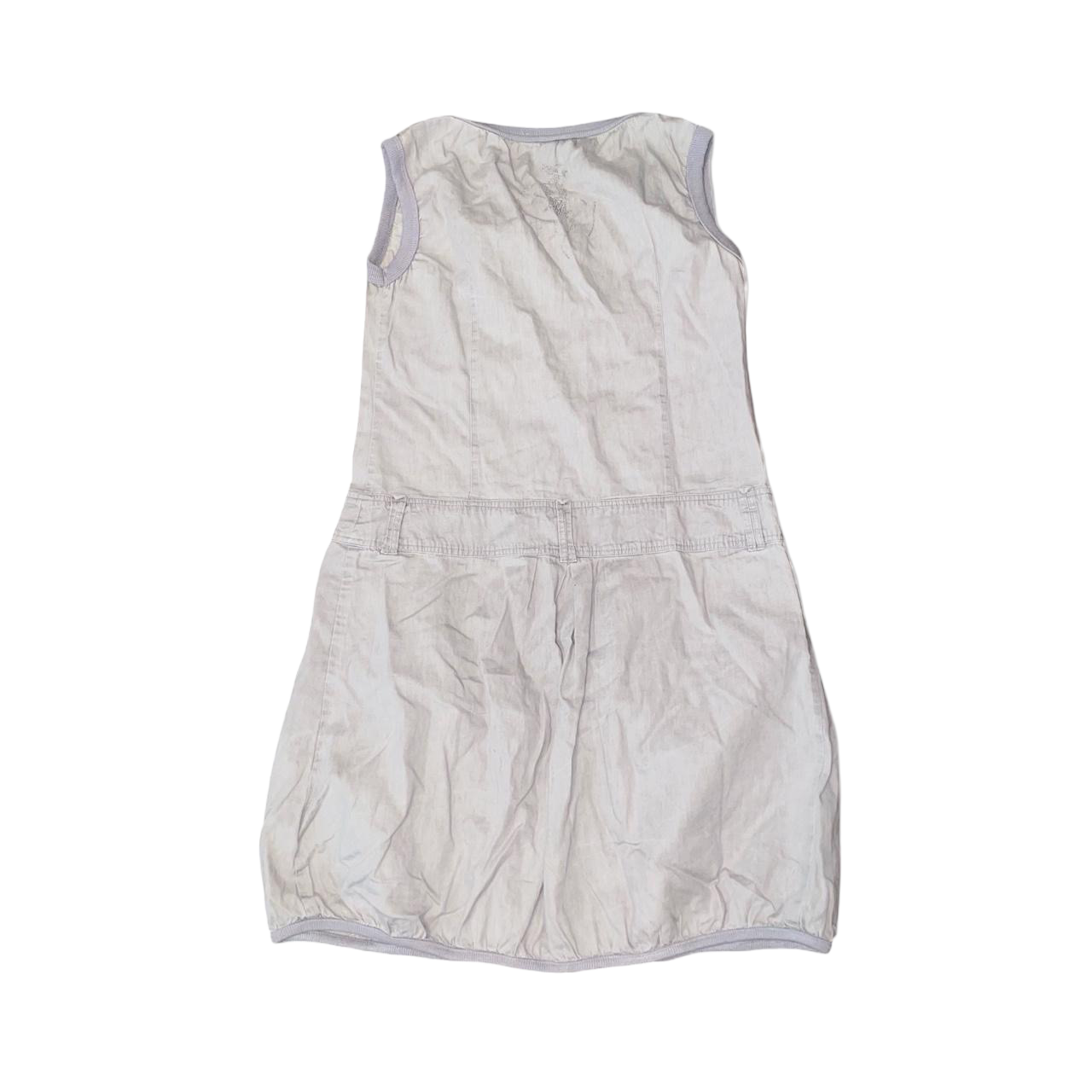 Cop. Copine gray utility dress with cinched hem | late-2000s