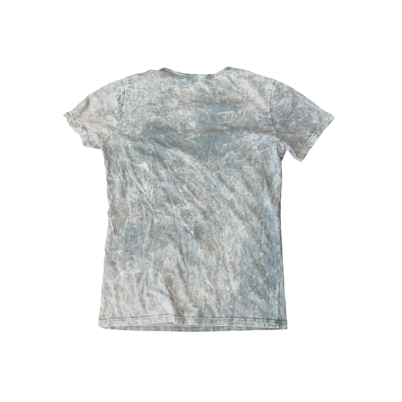 Diesel gray acid wash faded logo graphic tee | mid-2000s