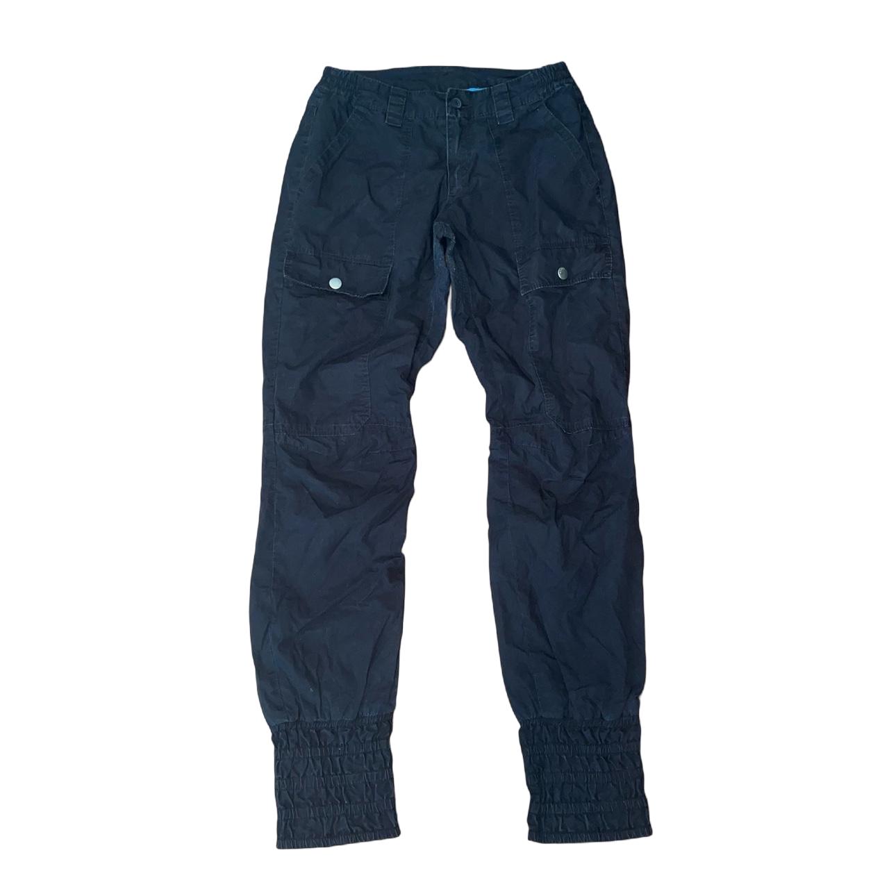 Miss Sixty black utility ruched cargo pants | mid-2000s