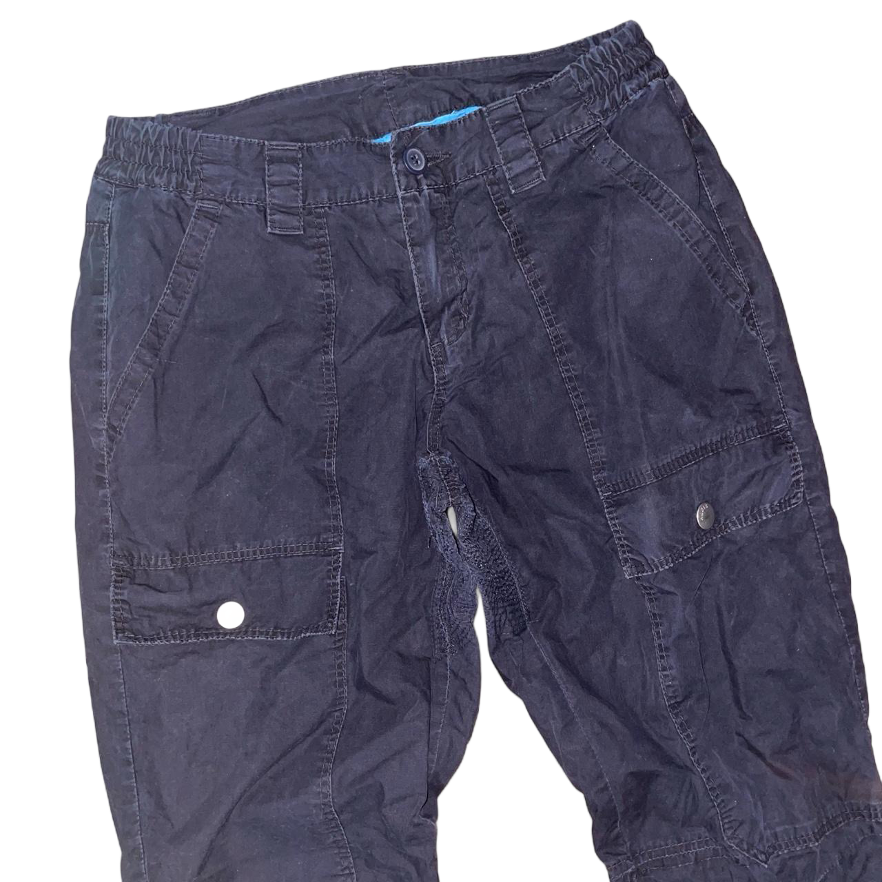Miss Sixty black utility ruched cargo pants | mid-2000s