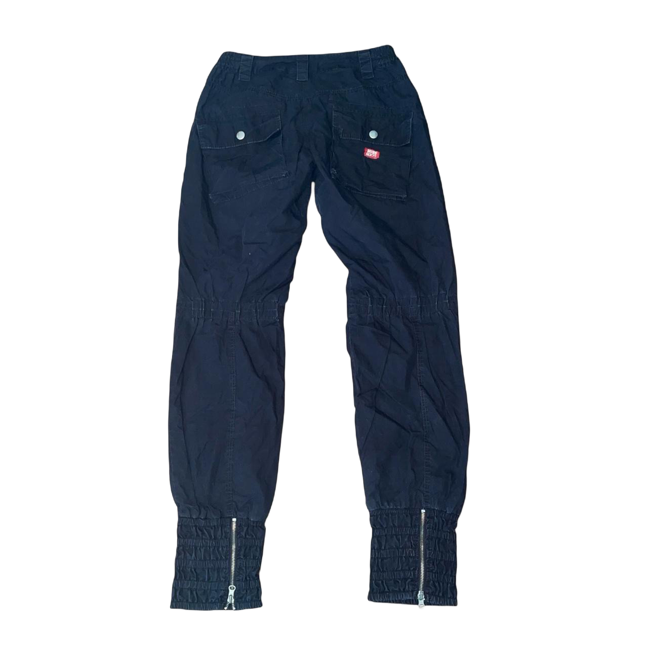 Miss Sixty black utility ruched cargo pants | mid-2000s