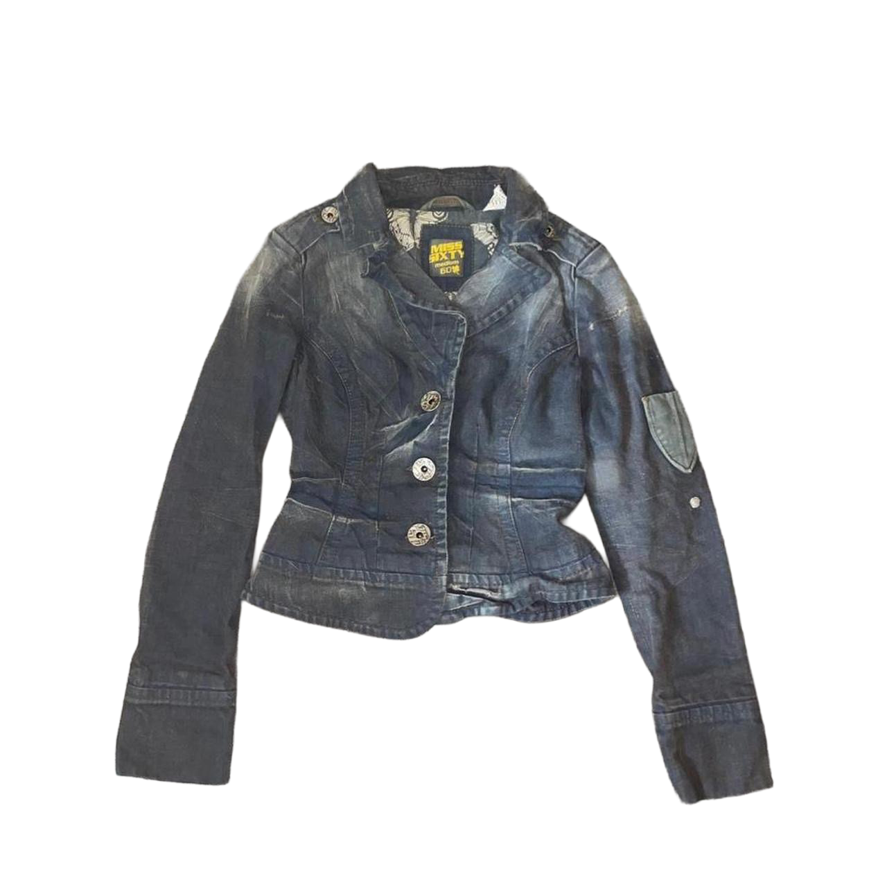 Miss Sixty faded dark wash utility jacket