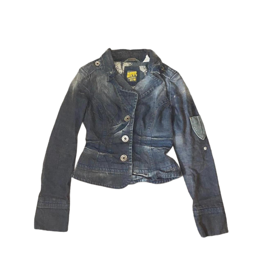 Miss Sixty faded dark wash utility jacket
