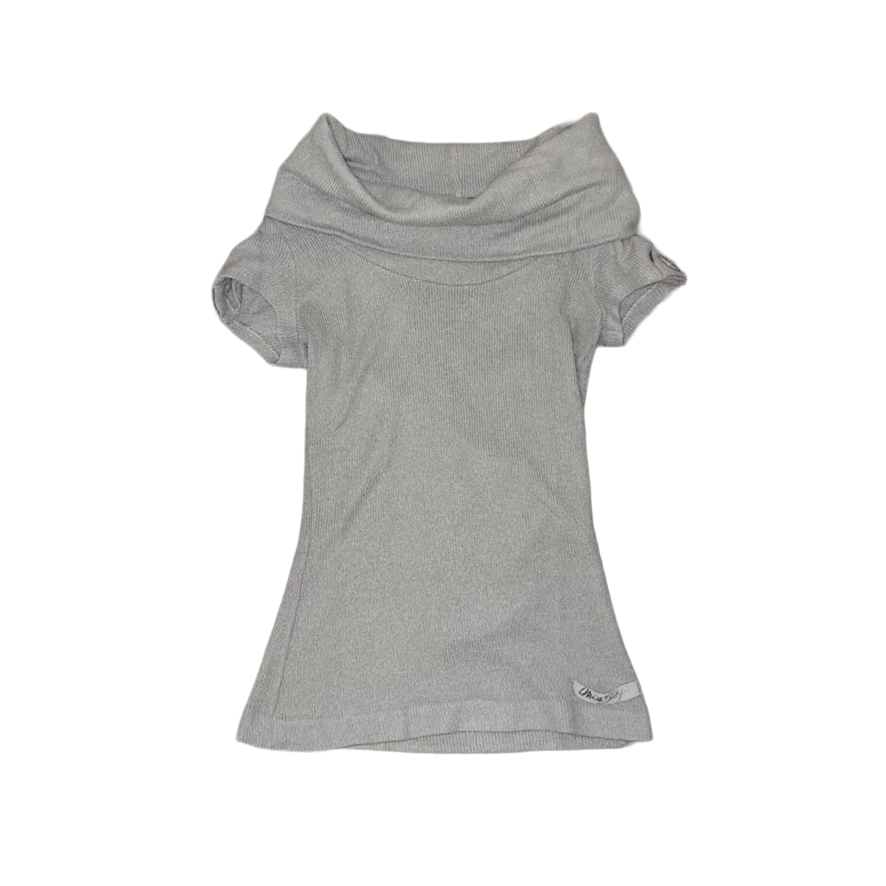 Miss Sixty gray knit cowl neck sweater top