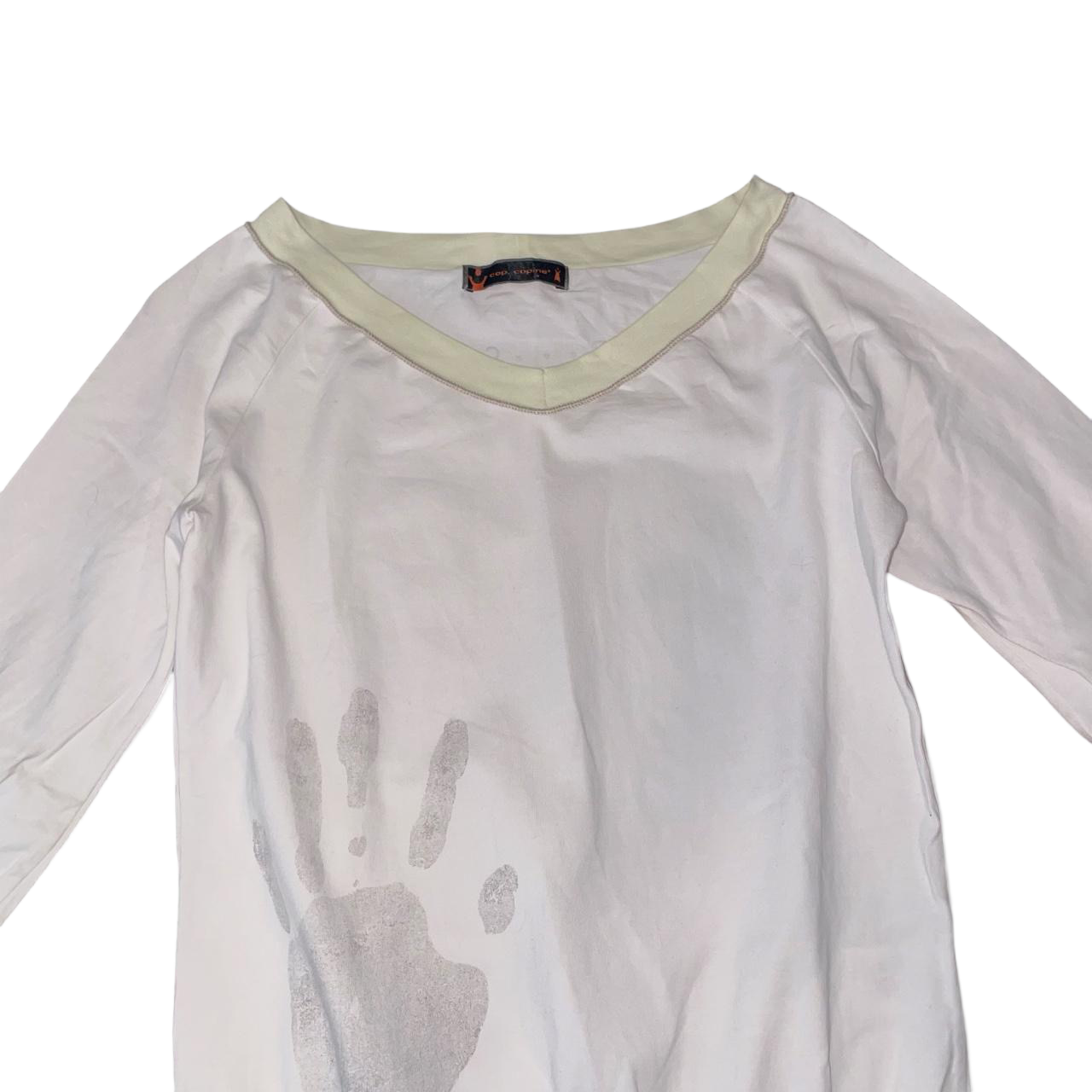 Cop. Copine white graphic long sleeve | early-2000s