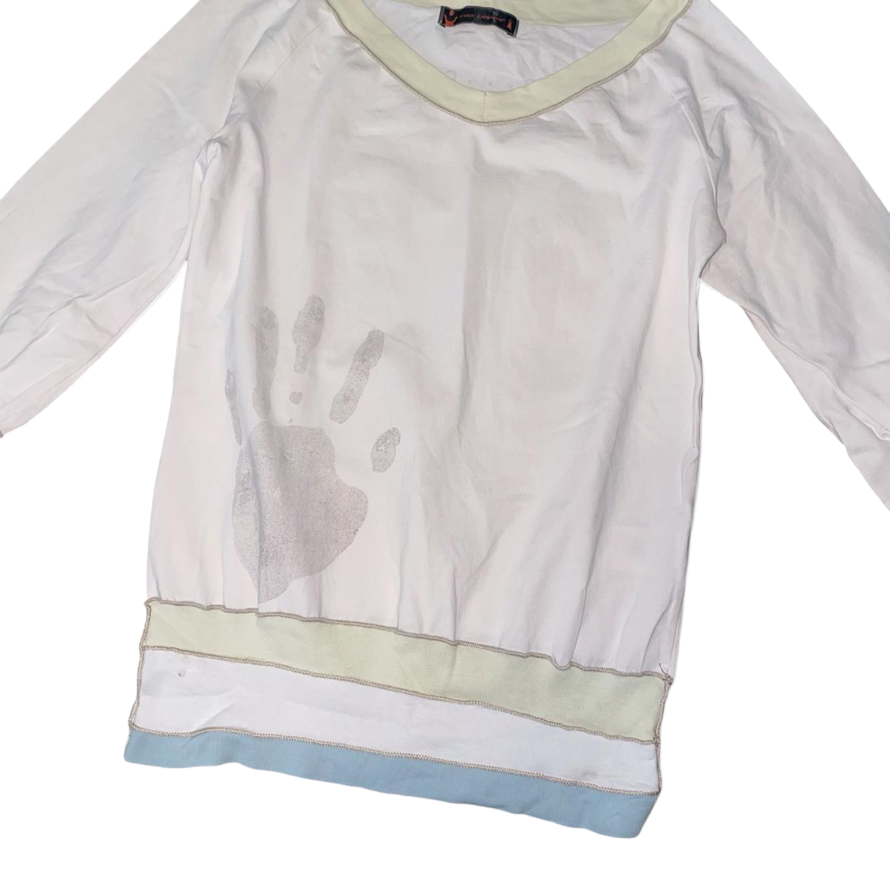 Cop. Copine white graphic long sleeve | early-2000s