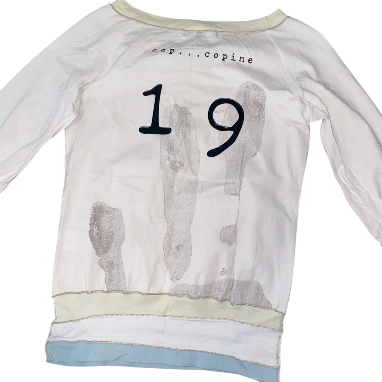 Cop. Copine white graphic long sleeve | early-2000s