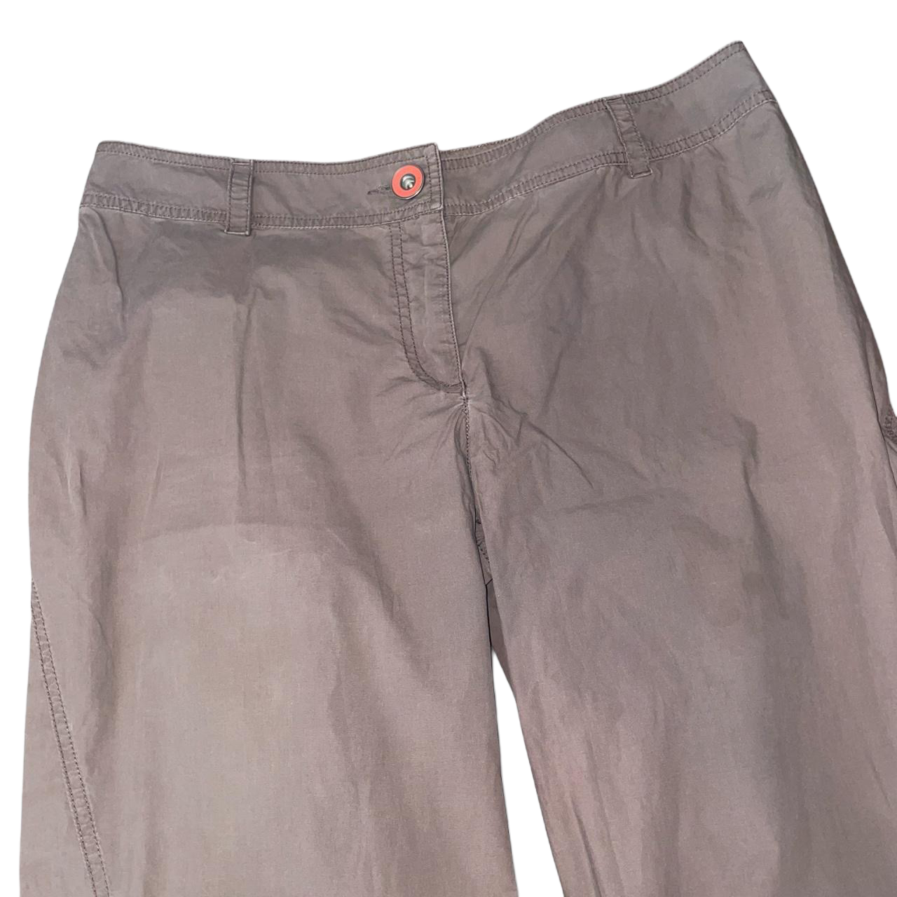 Cop. Copine muted brown oversized gathered capris | mid-2000s