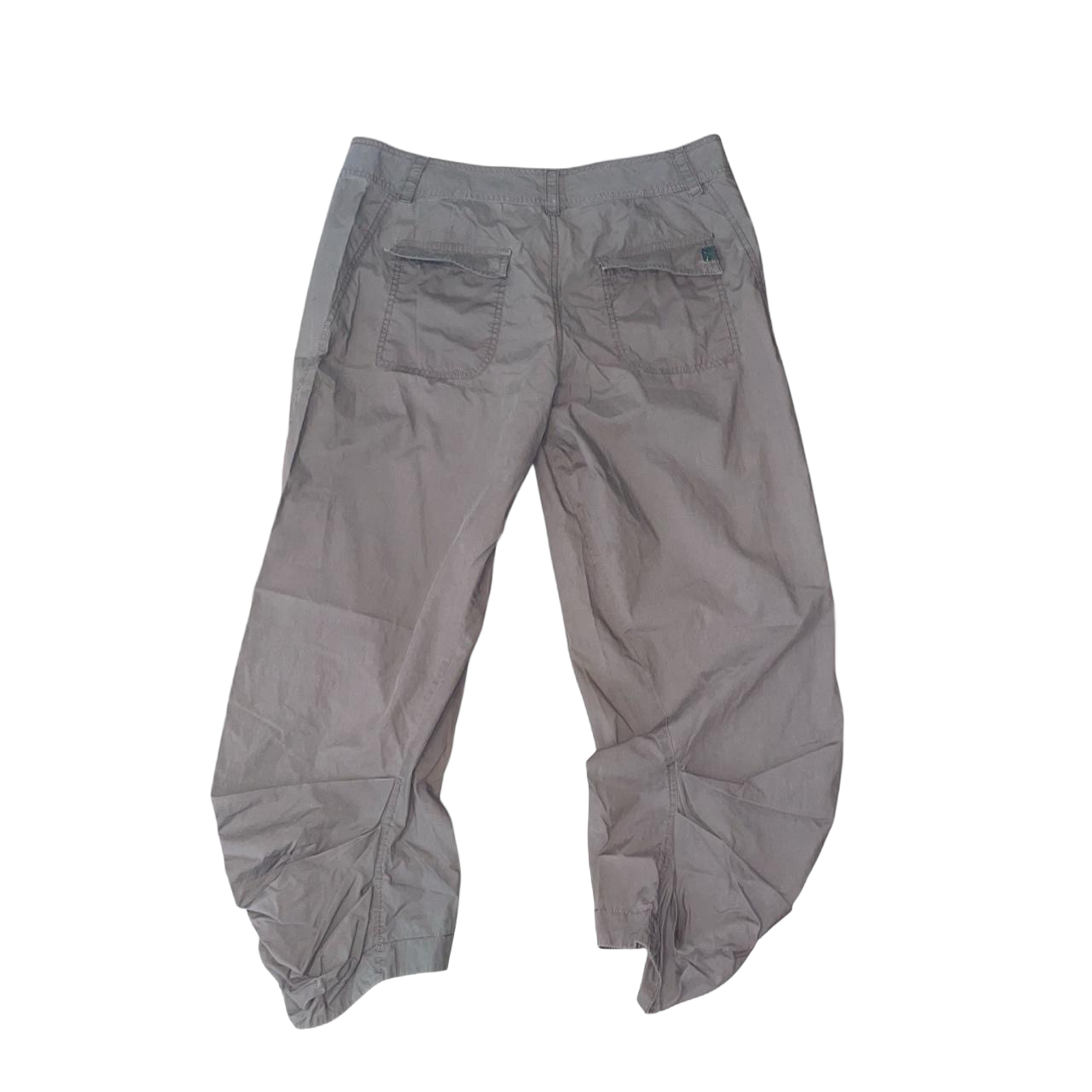 Cop. Copine muted brown oversized gathered capris | mid-2000s