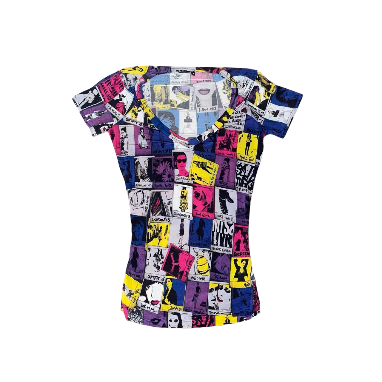Miss Sixty pop art graphic top | early-2000s