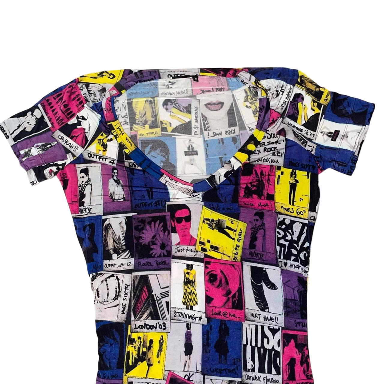 Miss Sixty pop art graphic top | early-2000s