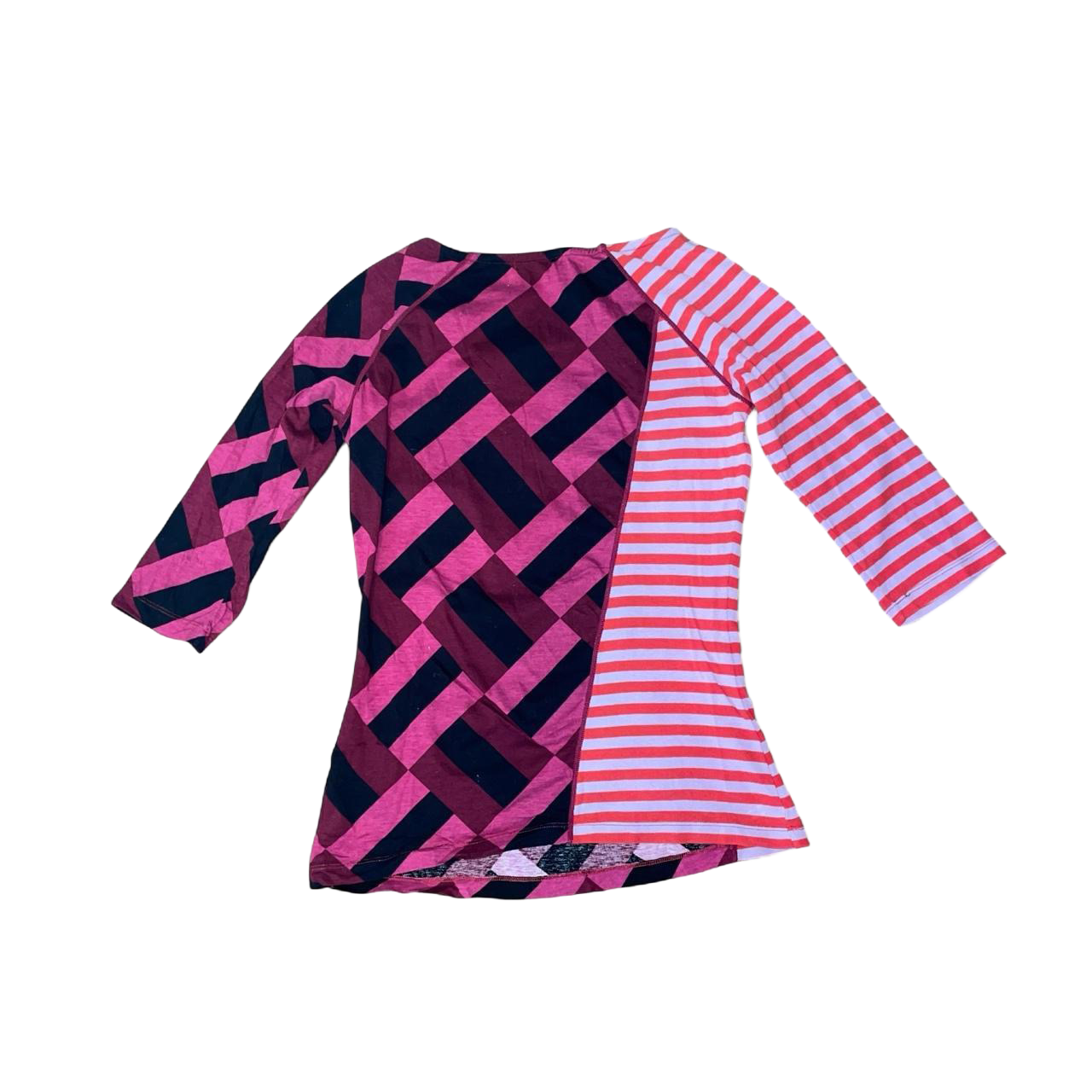 Custo Barcelona pink pattern sequin long sleeve | mid-2000s