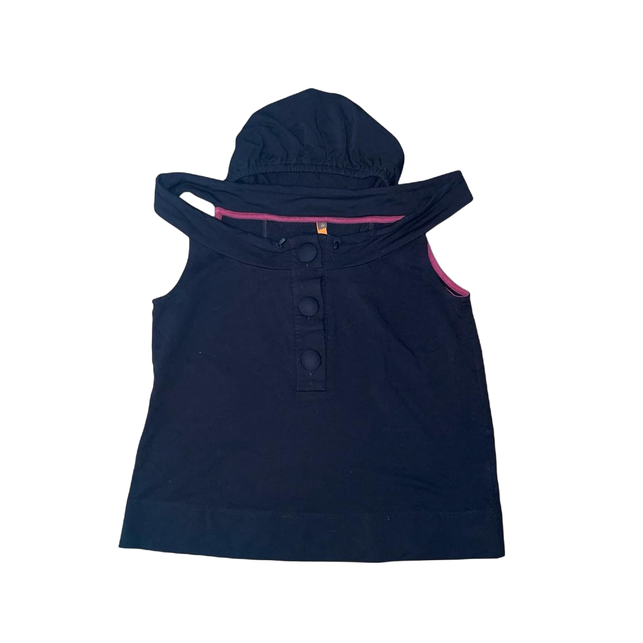 Cop. Copine black off the shoulder hooded top | mid-2000s
