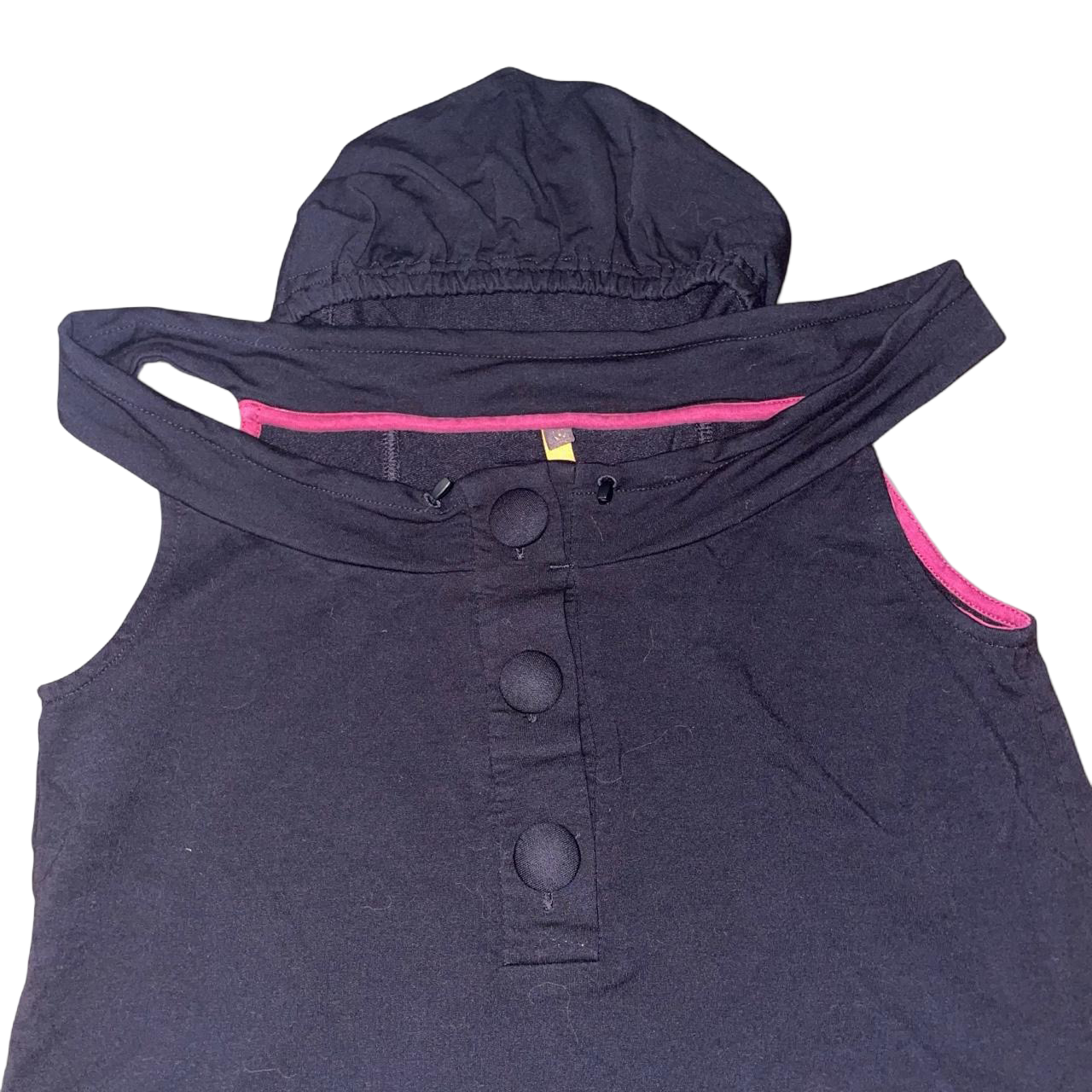 Cop. Copine black off the shoulder hooded top | mid-2000s