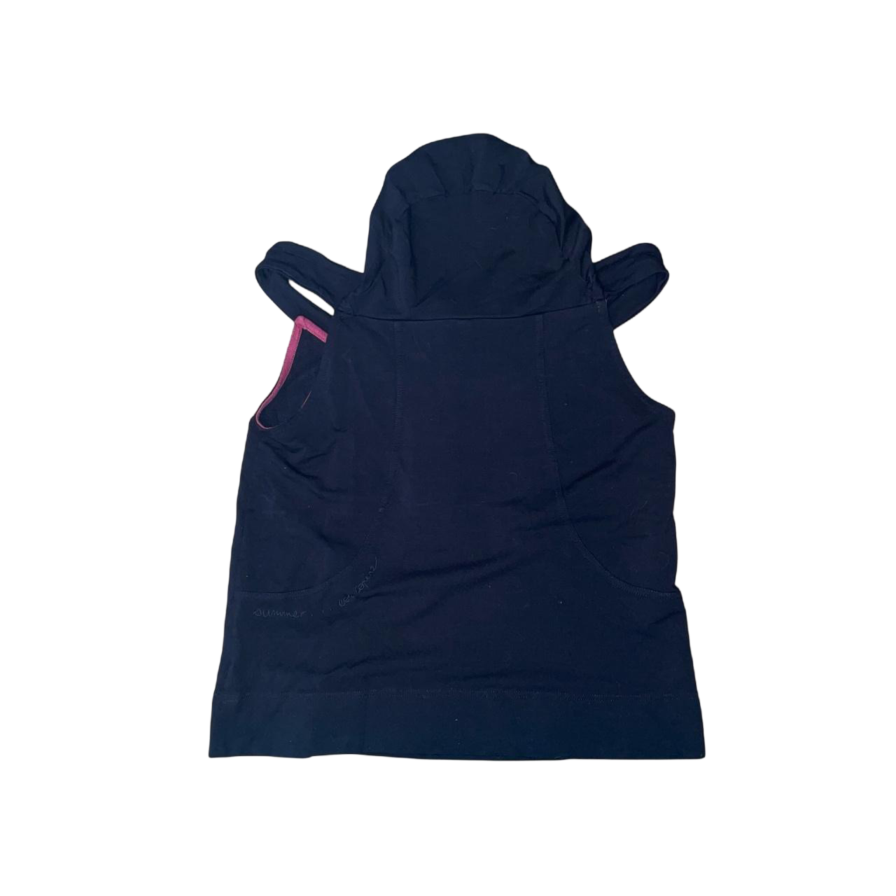 Cop. Copine black off the shoulder hooded top | mid-2000s