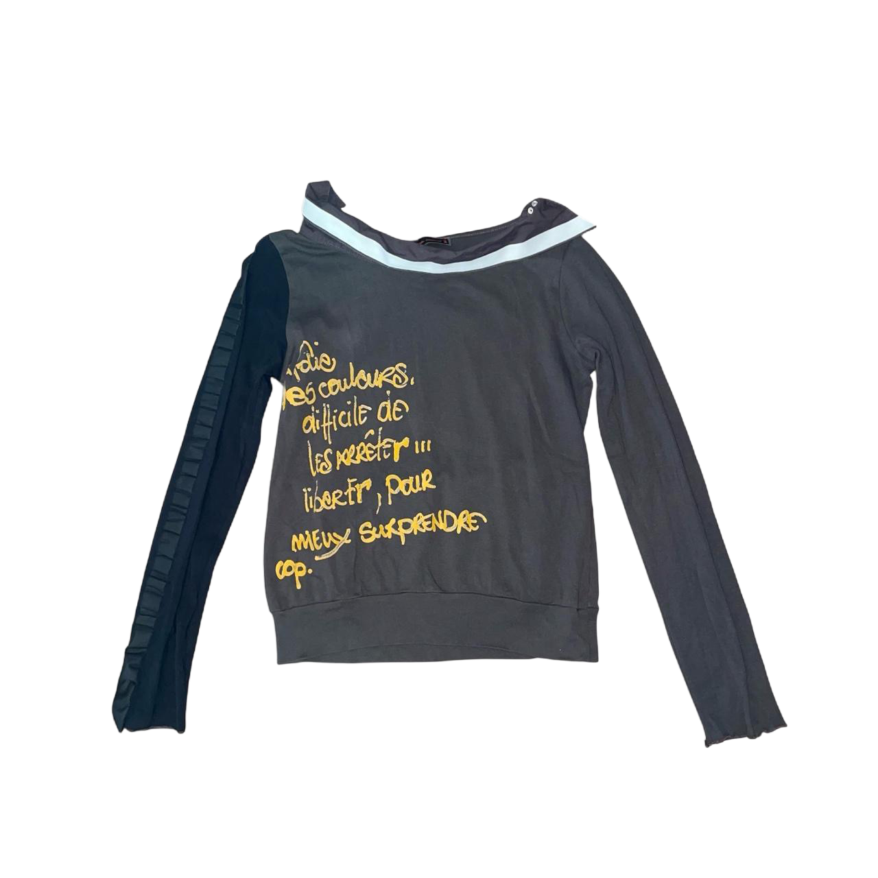 Cop. Copine dark gray graphic long sleeve | early-2000s