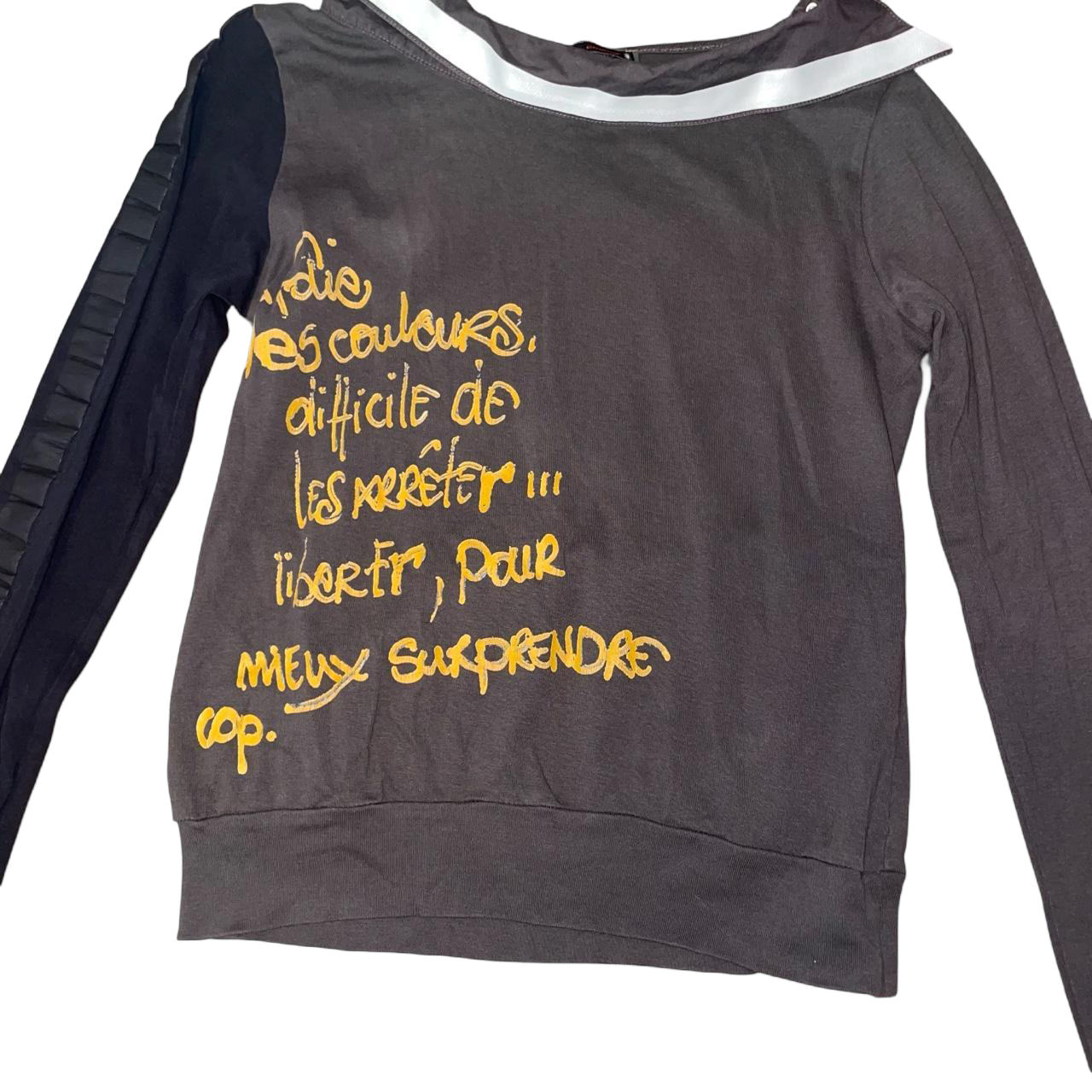 Cop. Copine dark gray graphic long sleeve | early-2000s