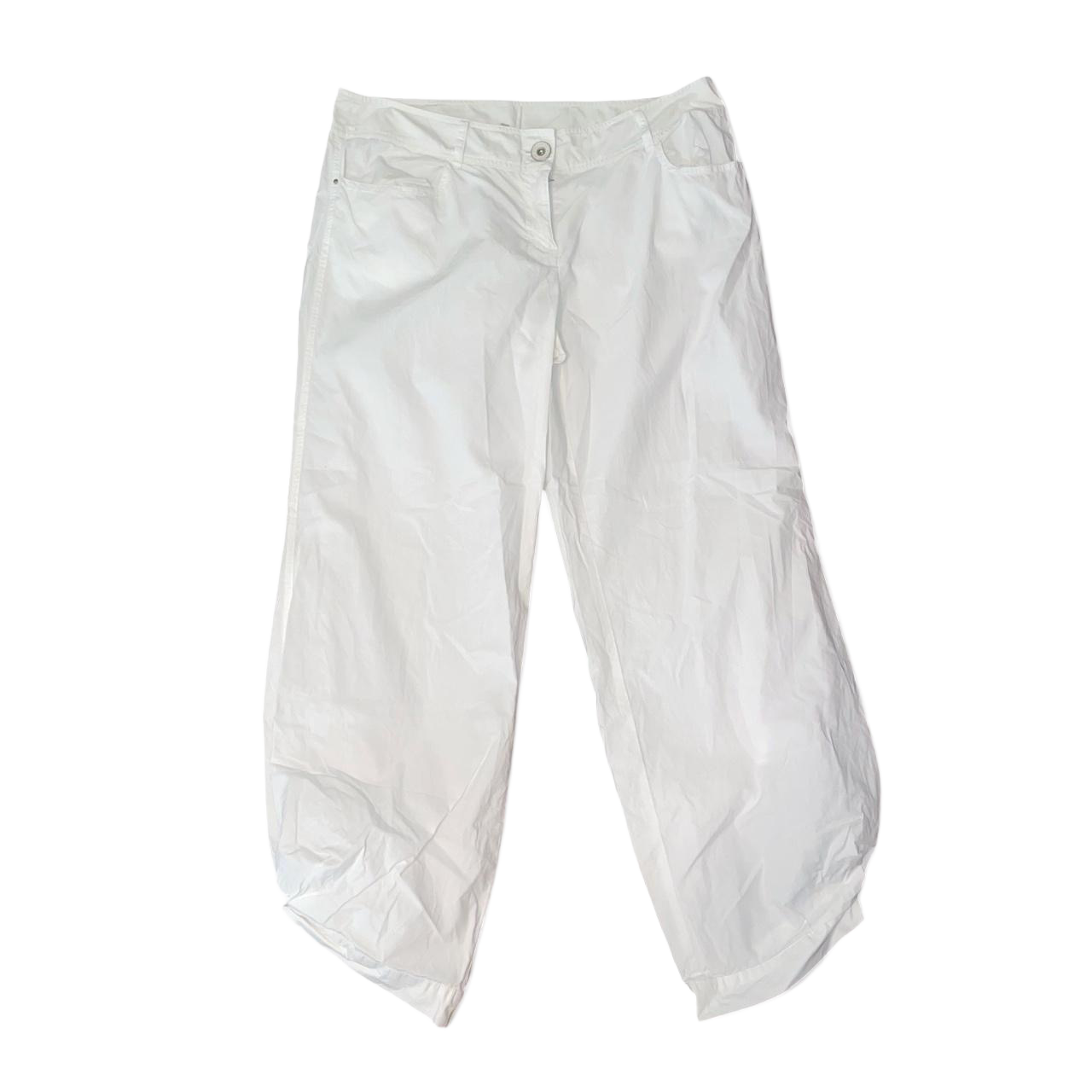 Cop. Copine white oversized gathered capris | mid-2000s